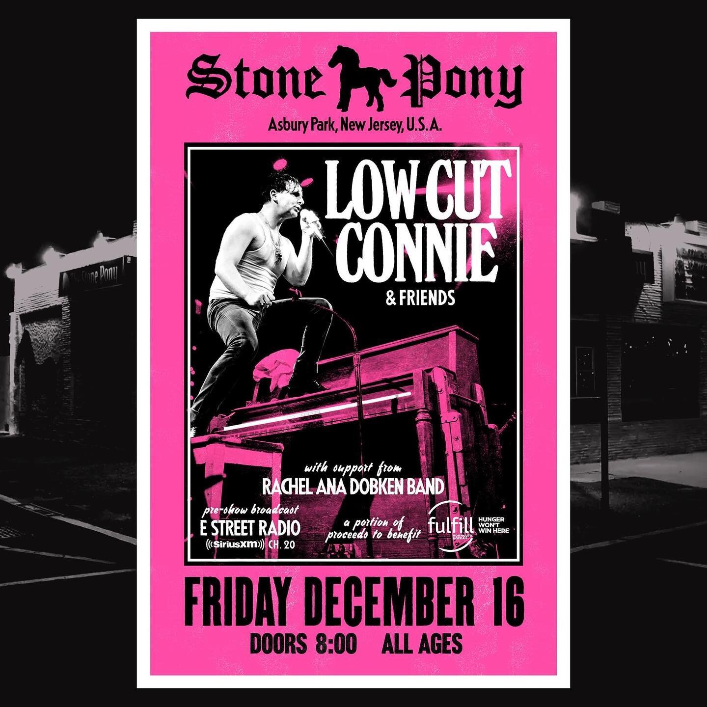 ✨NEXT UP✨ we&rsquo;ll be supporting the @lowcutconnie fam @the_stone_pony FRI 12.16!! So beyond stoked and honored! Snag tix while yah can it&rsquo;s gonna be a big one!!! Show was moved from 12/15 to 16, but all tix purchased will be honored. ✨ A po
