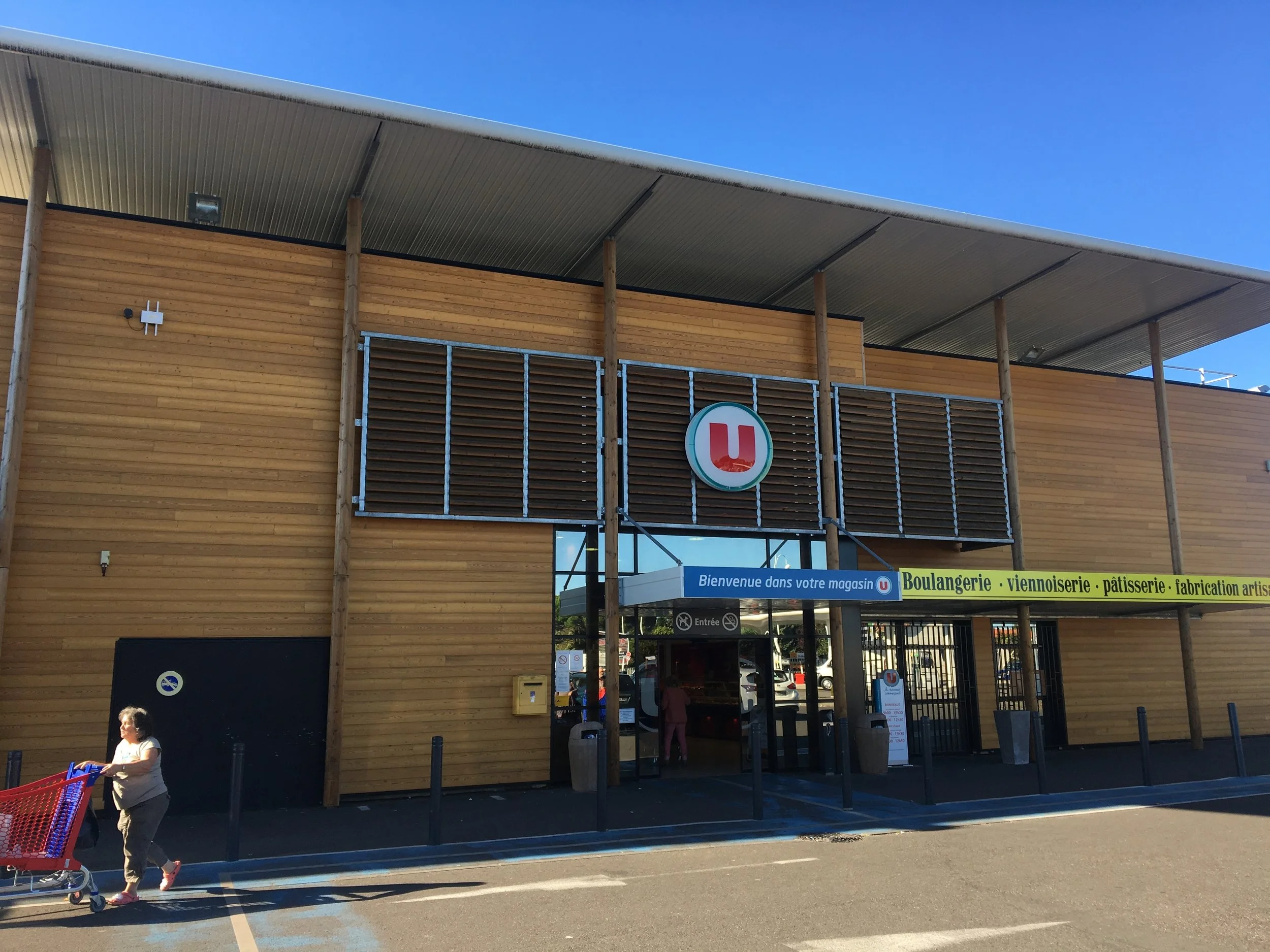 My local Super U, part of one of France’s big grocery store chains