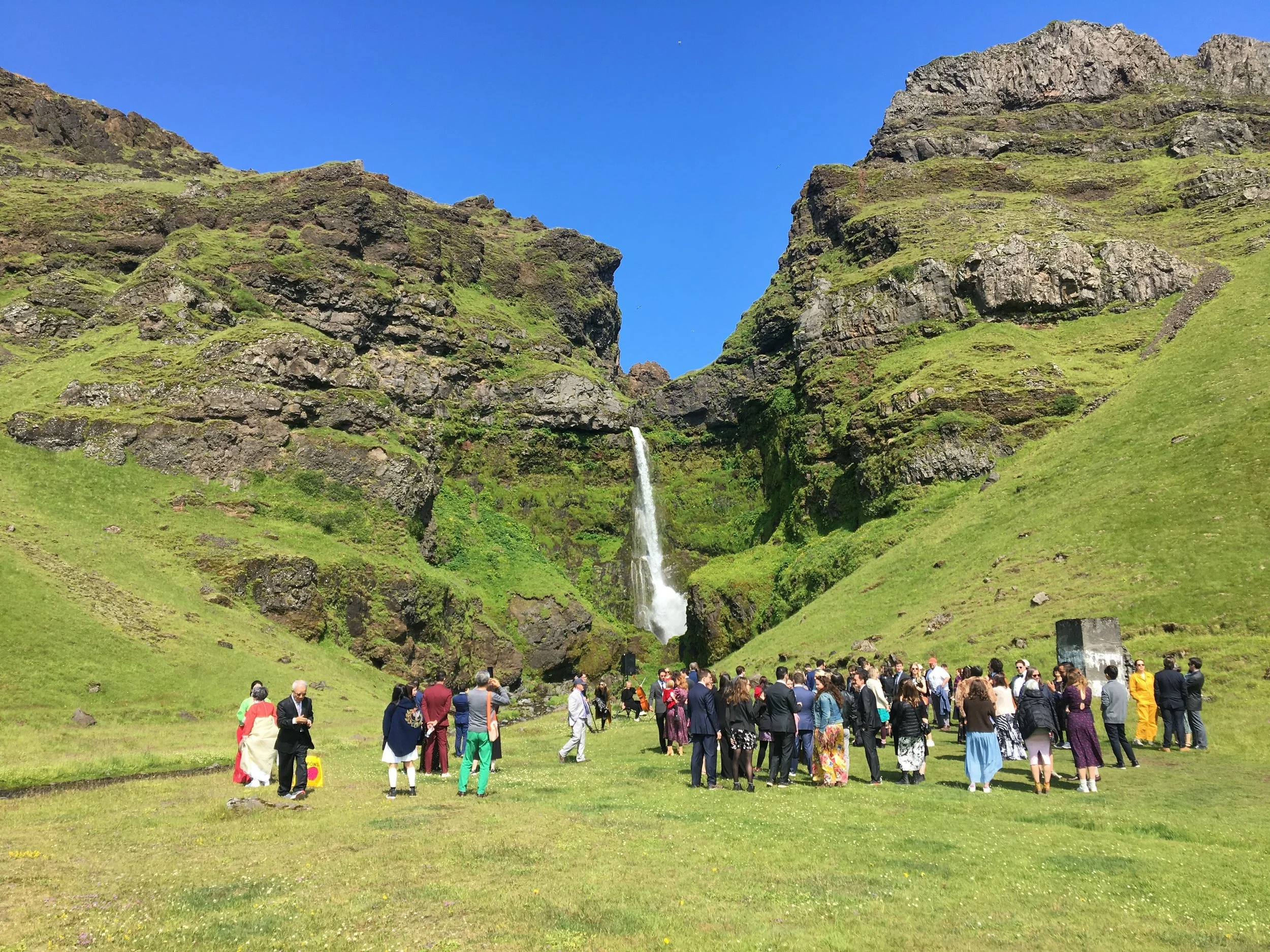 The waterfall in Iceland where my brother and his wife were married