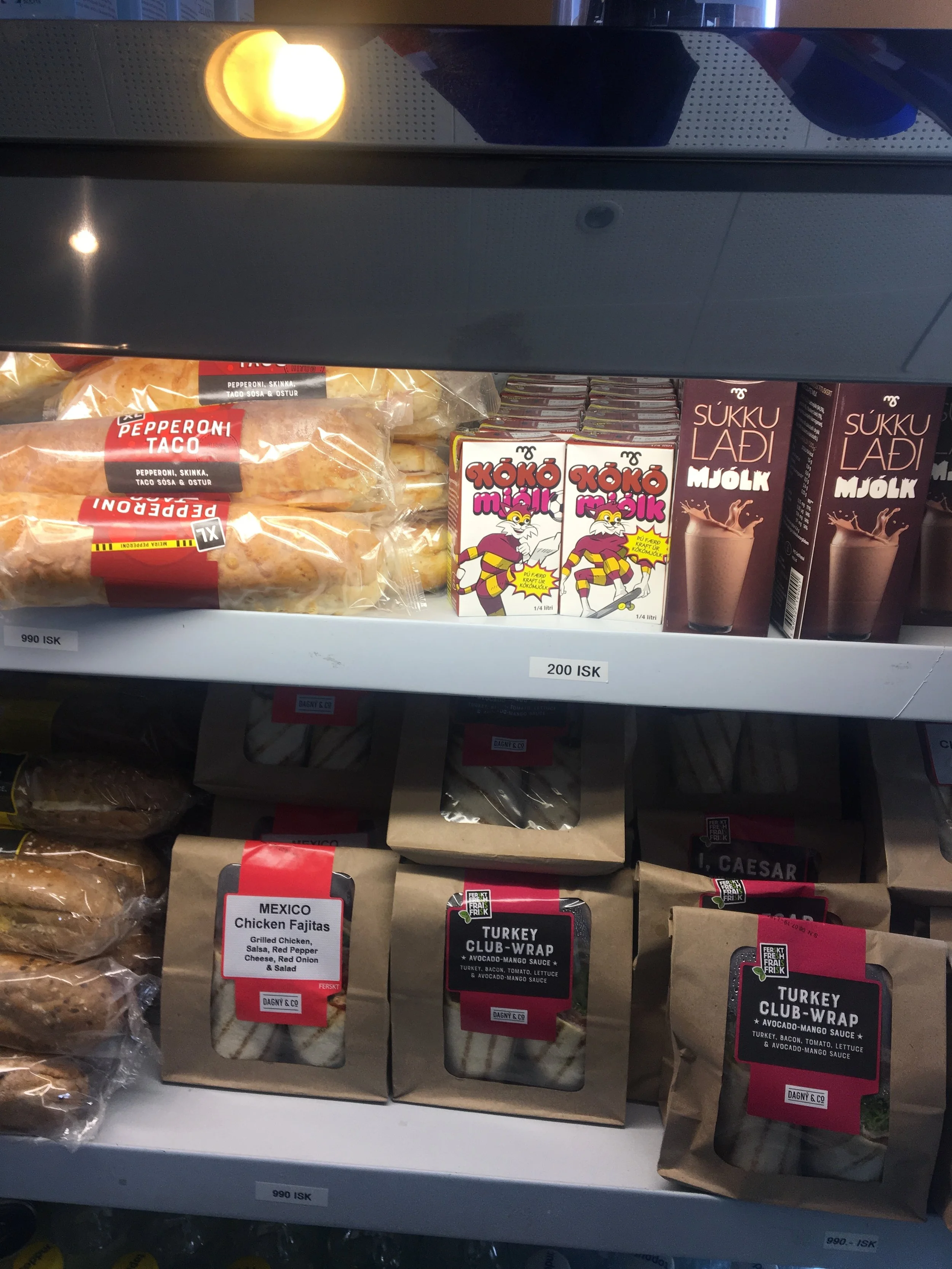At an Icelandic rest stop