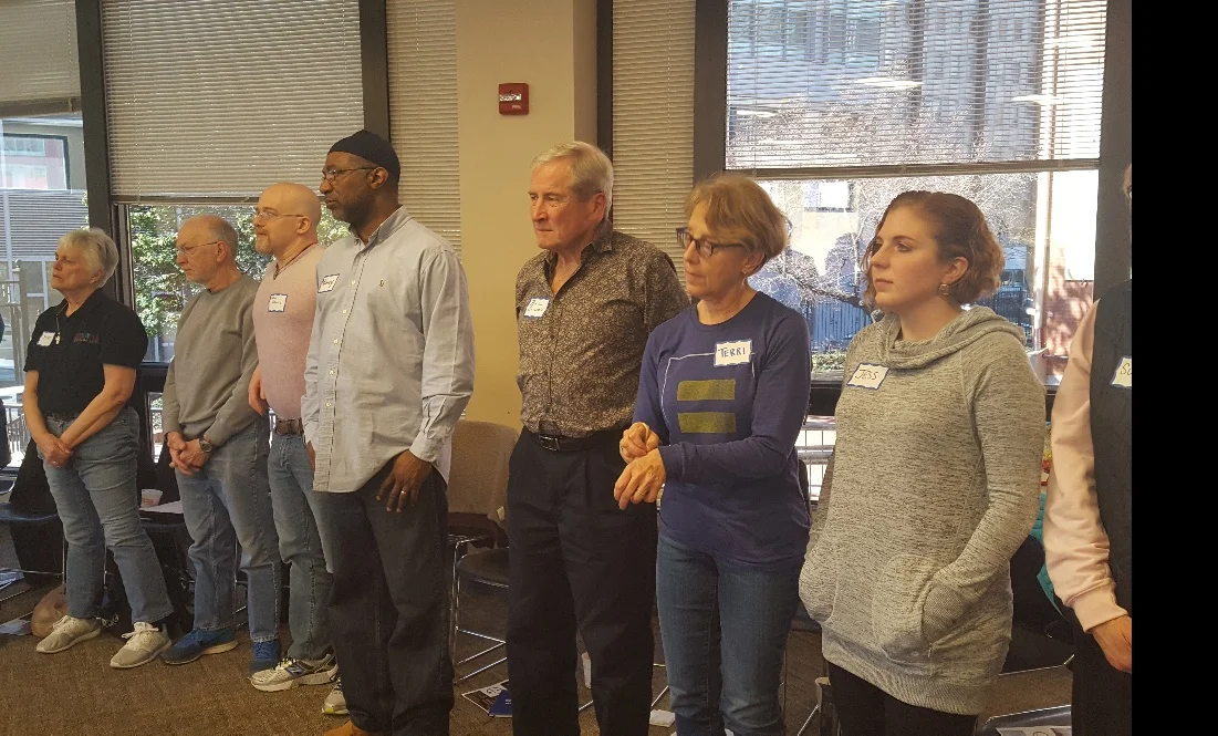 Demand the Ban planning session with The CHARLES Foundation, Delco United for Sensible Gun Policy and Heeding Gods Call to End Gun Violence
