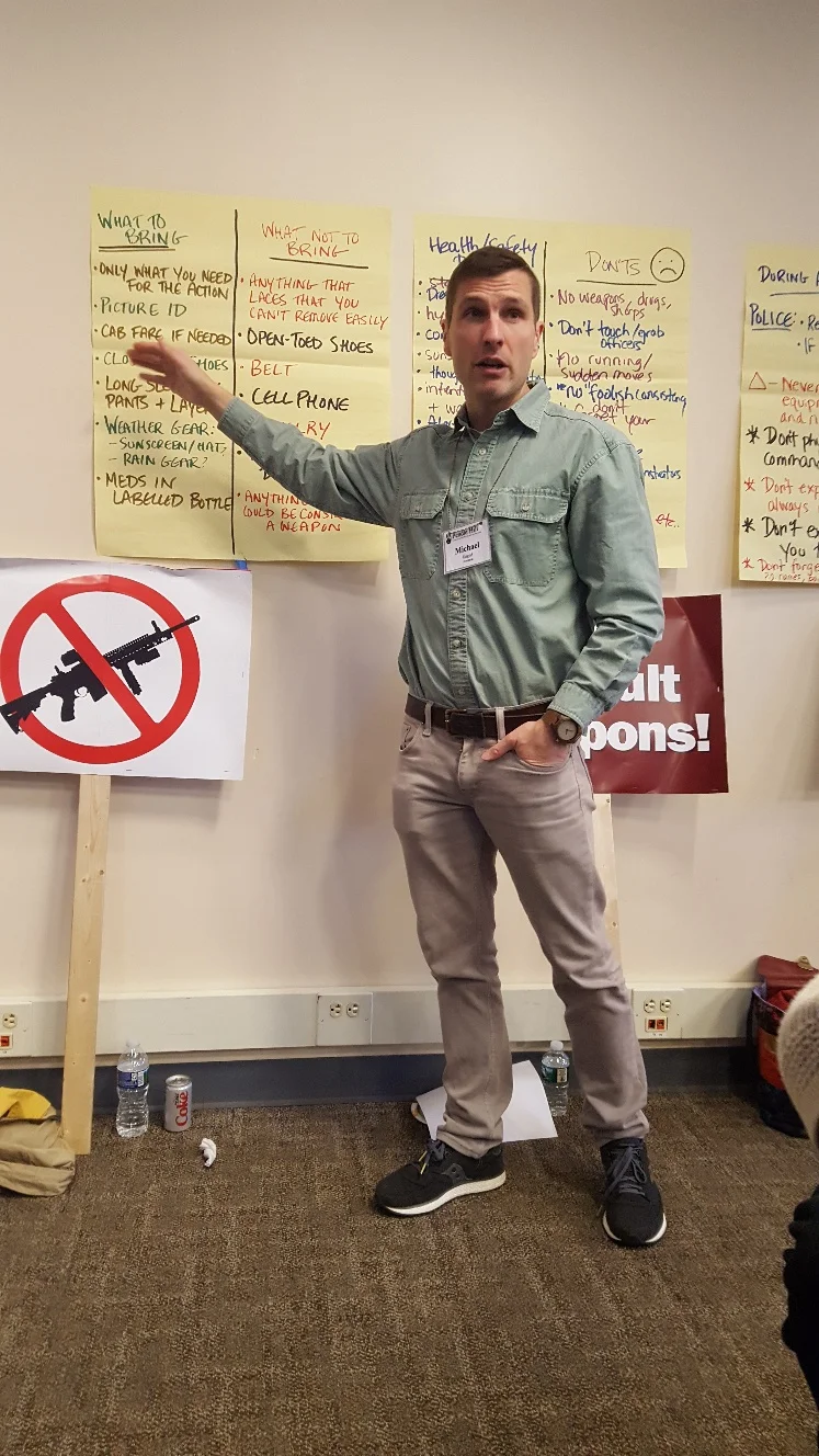 Demand the Ban planning session with The CHARLES Foundation, Delco United for Sensible Gun Policy and Heeding Gods Call to End Gun Violence
