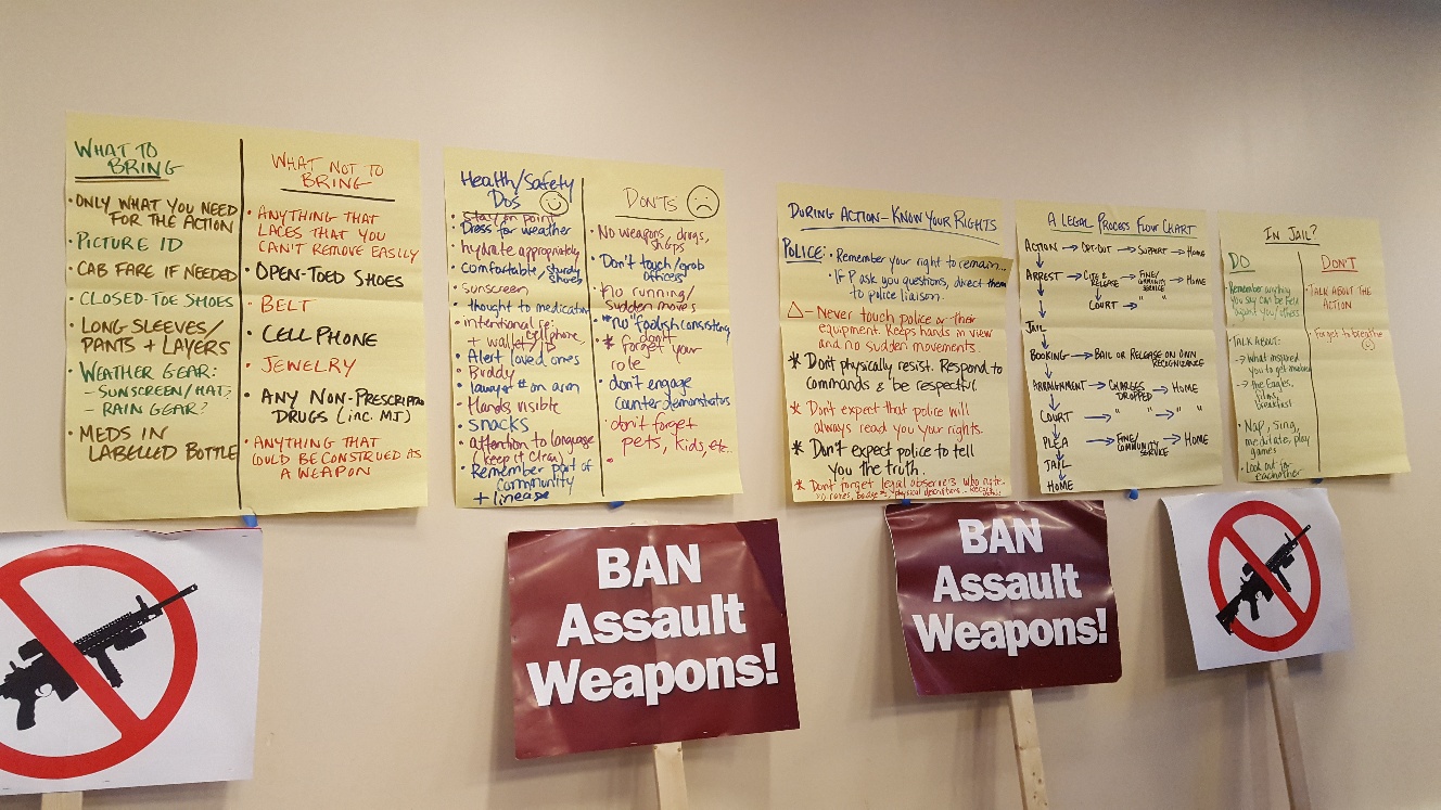 Demand the Ban planning session with The CHARLES Foundation, Delco United for Sensible Gun Policy and Heeding Gods Call to End Gun Violence