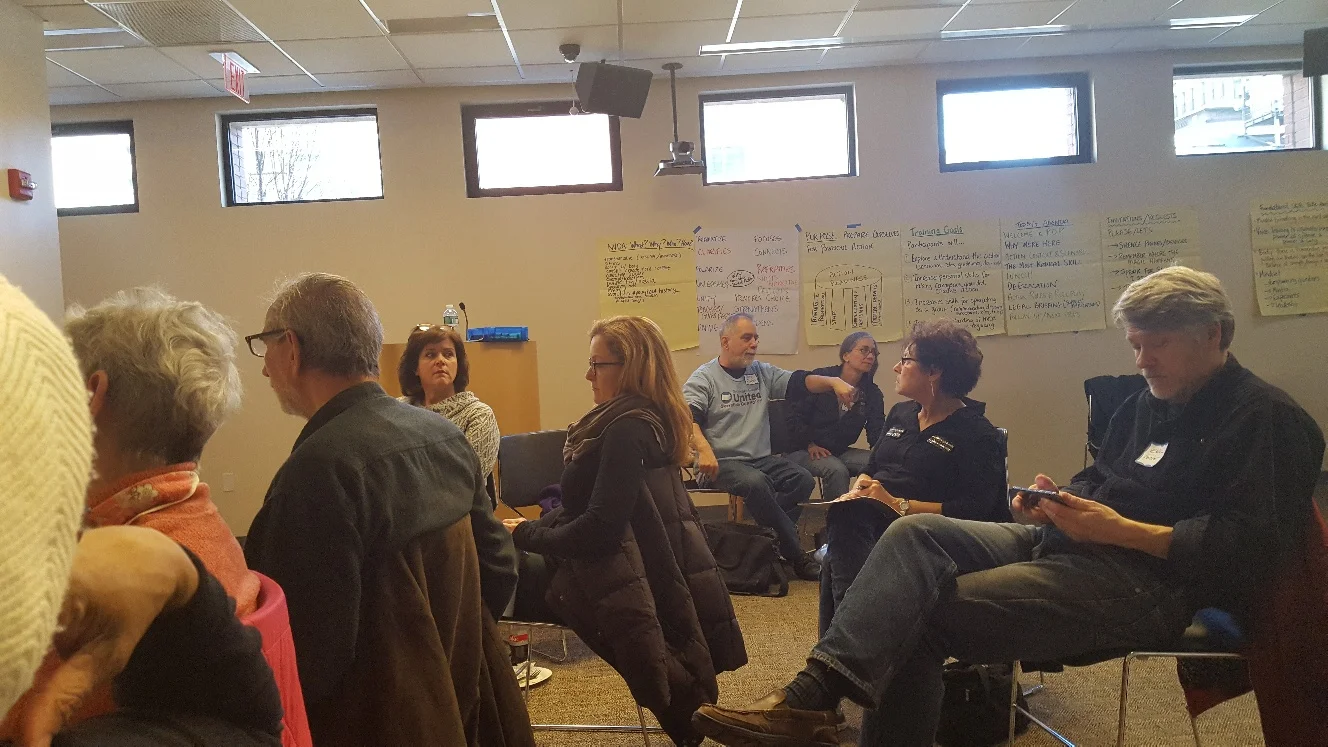 Demand the Ban planning session with The CHARLES Foundation, Delco United for Sensible Gun Policy and Heeding Gods Call to End Gun Violence