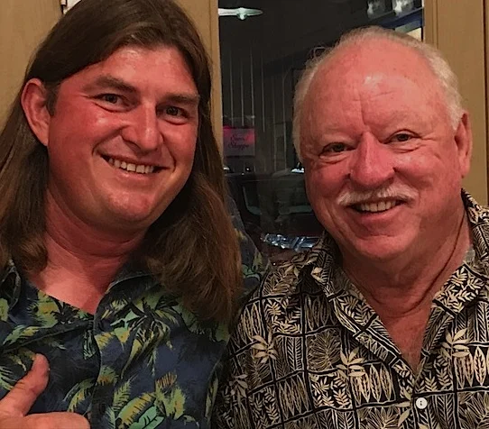 Winemaker Mikael Sigouin and John Belfy, owner of Buona Terra Farming vineyard management company.