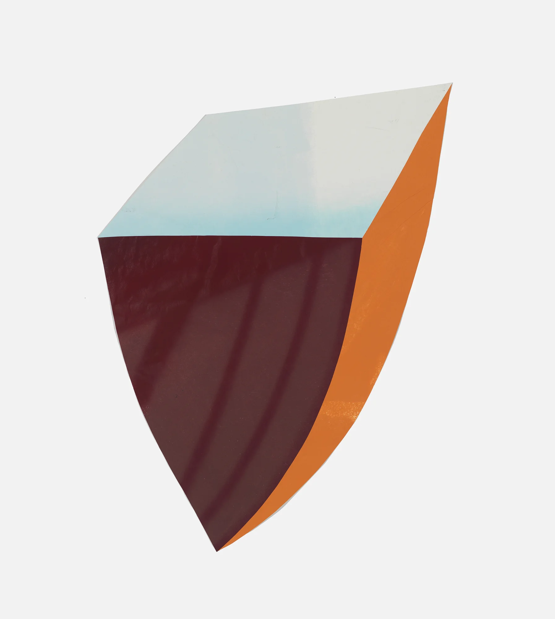   Second Shield  latex and spray paint on cut paper &amp; linen tape 34 x 23 inches 2010 