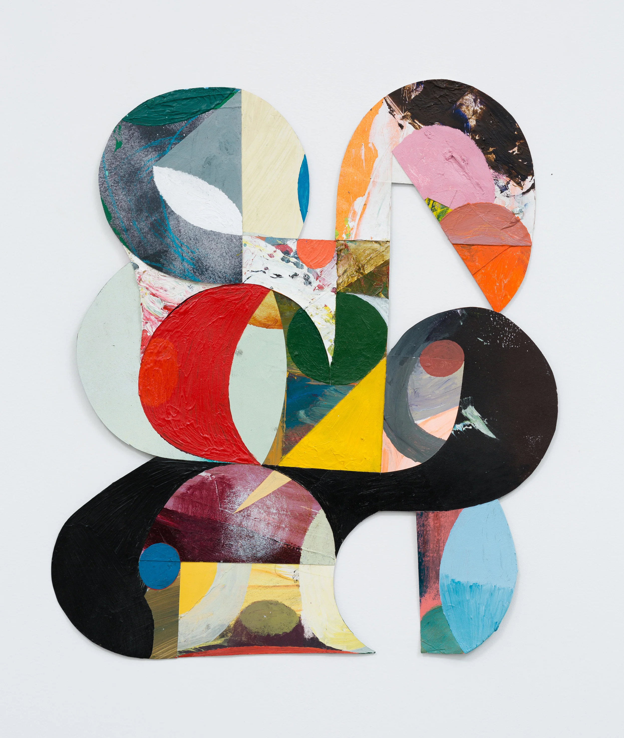   Crane  acrylic on paper 16 3/4 x 14 3/4 inches 2016 