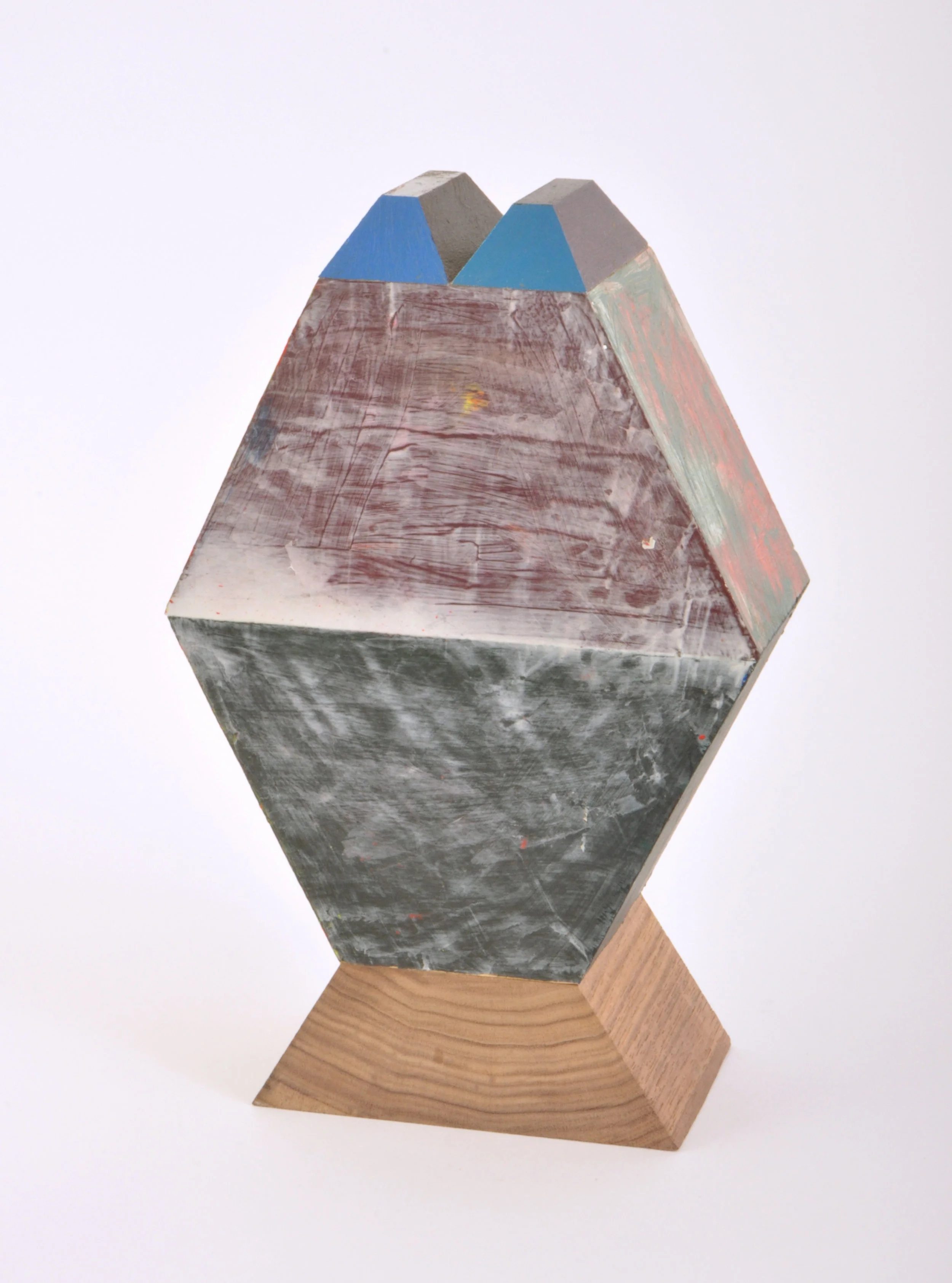   Head  acrylic and wood 10 x 6 x 2.5 inches 2015 