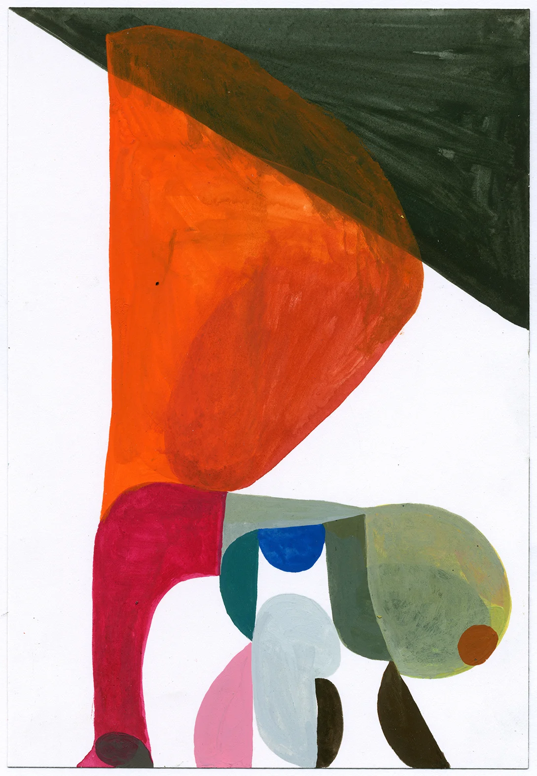   AMP 10  acryla gouache on paper 10 x 7 inches 2015 