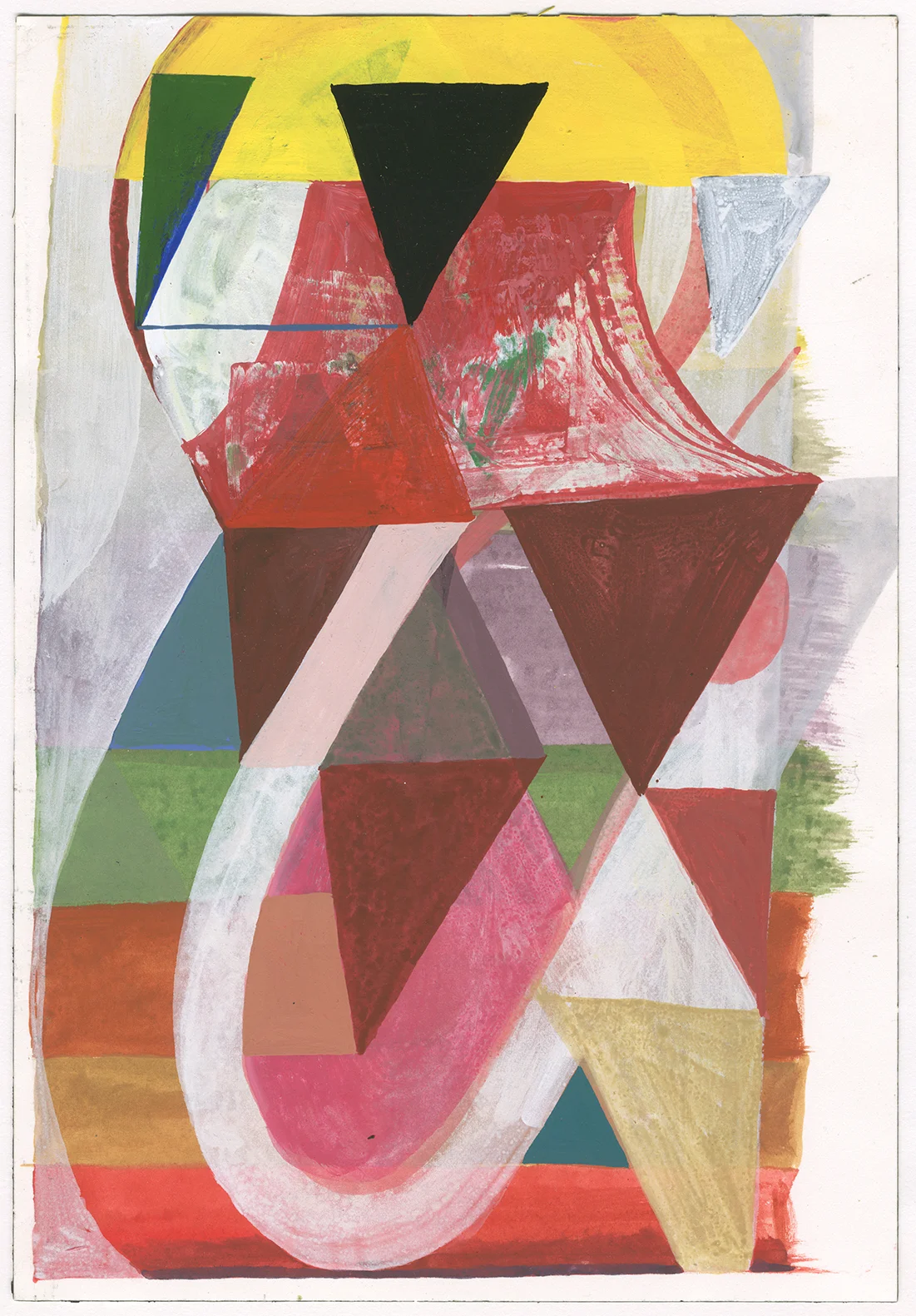   AMP 11  acryla gouache on paper 10 x 7 inches 2015 