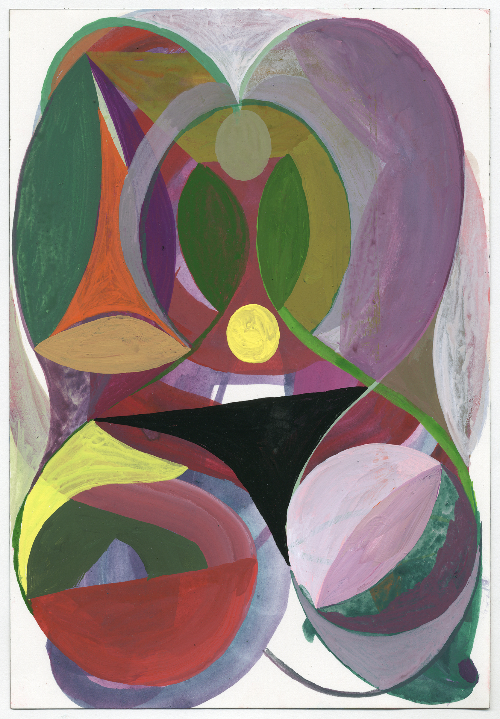   AMP 15  acryla gouache on paper 10 x 7 inches 2015 