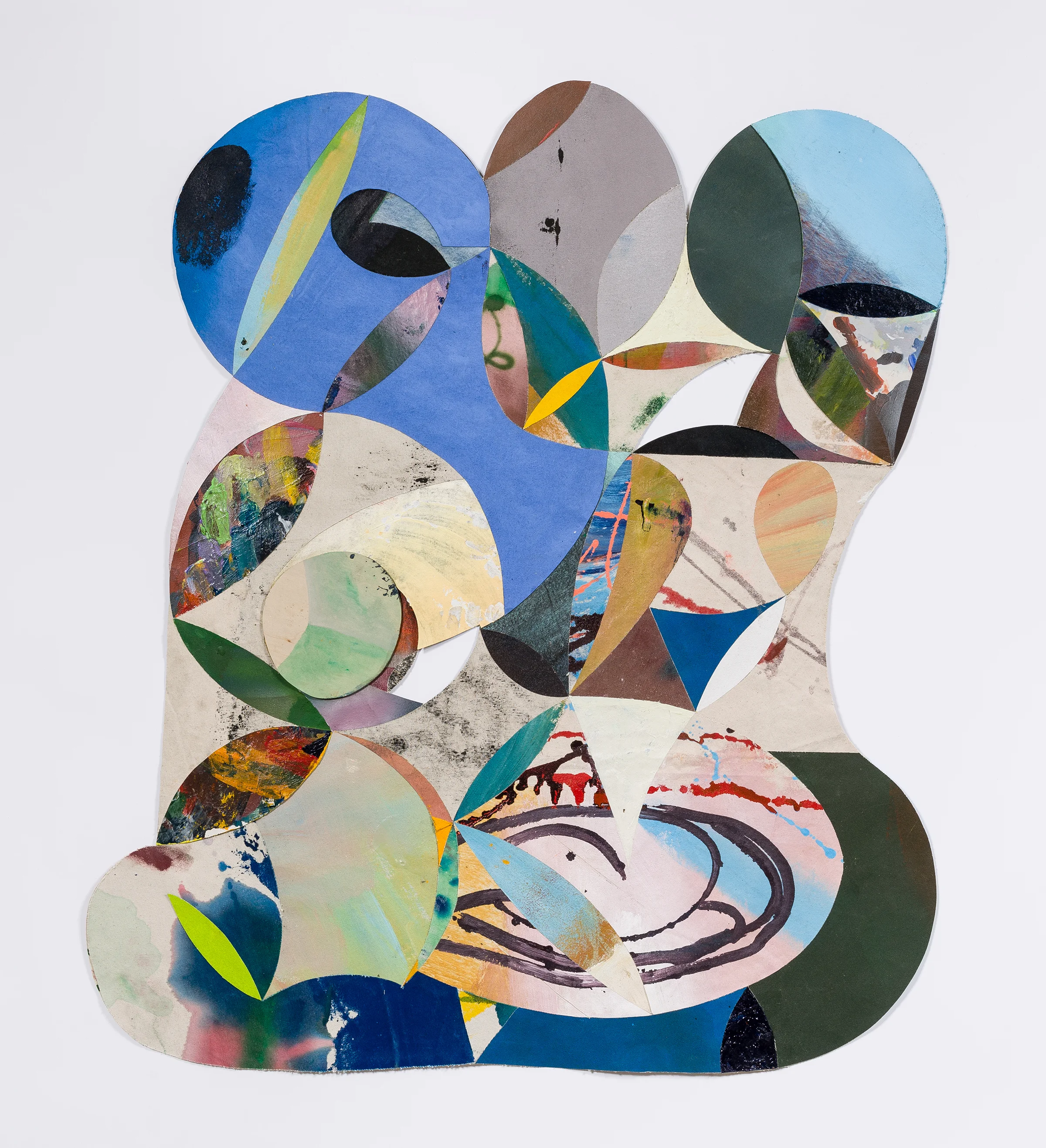   Moon Mutt  acrylic, oil, paper and wood 40 x 35 inches 2015 