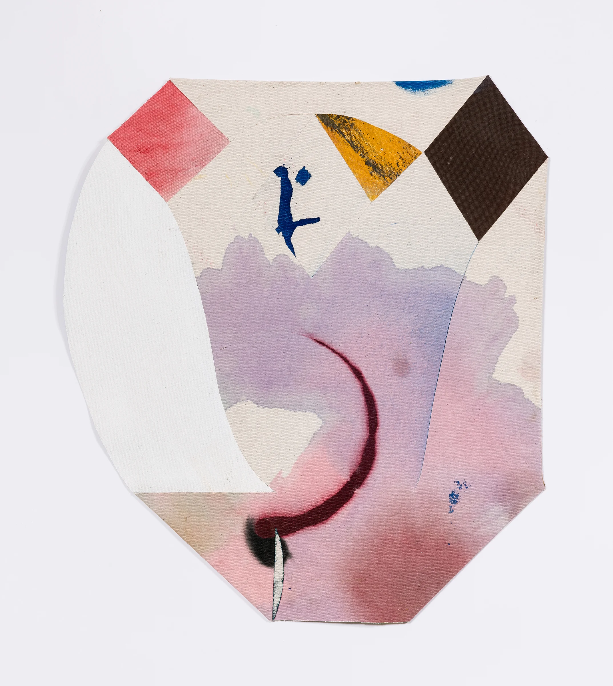   Pink Stain  acrylic and canvas 32.5 x 21 inches 2015 