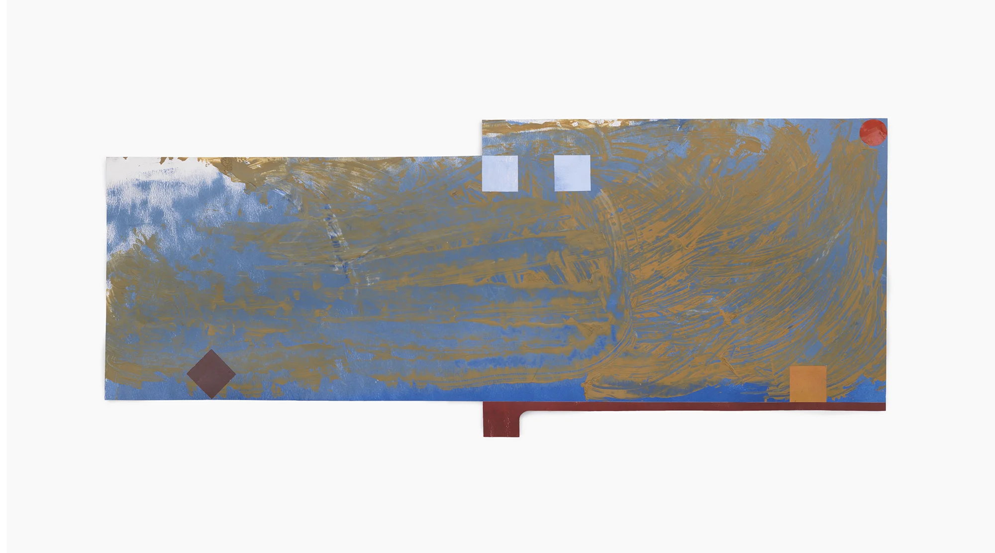   Landscape  acrylic on paper 20 x 49 inches  2013 