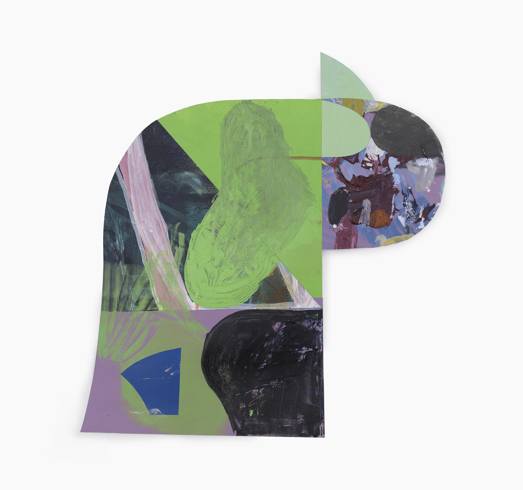   P  acrylic on paper 21 x 20 inches 2013 