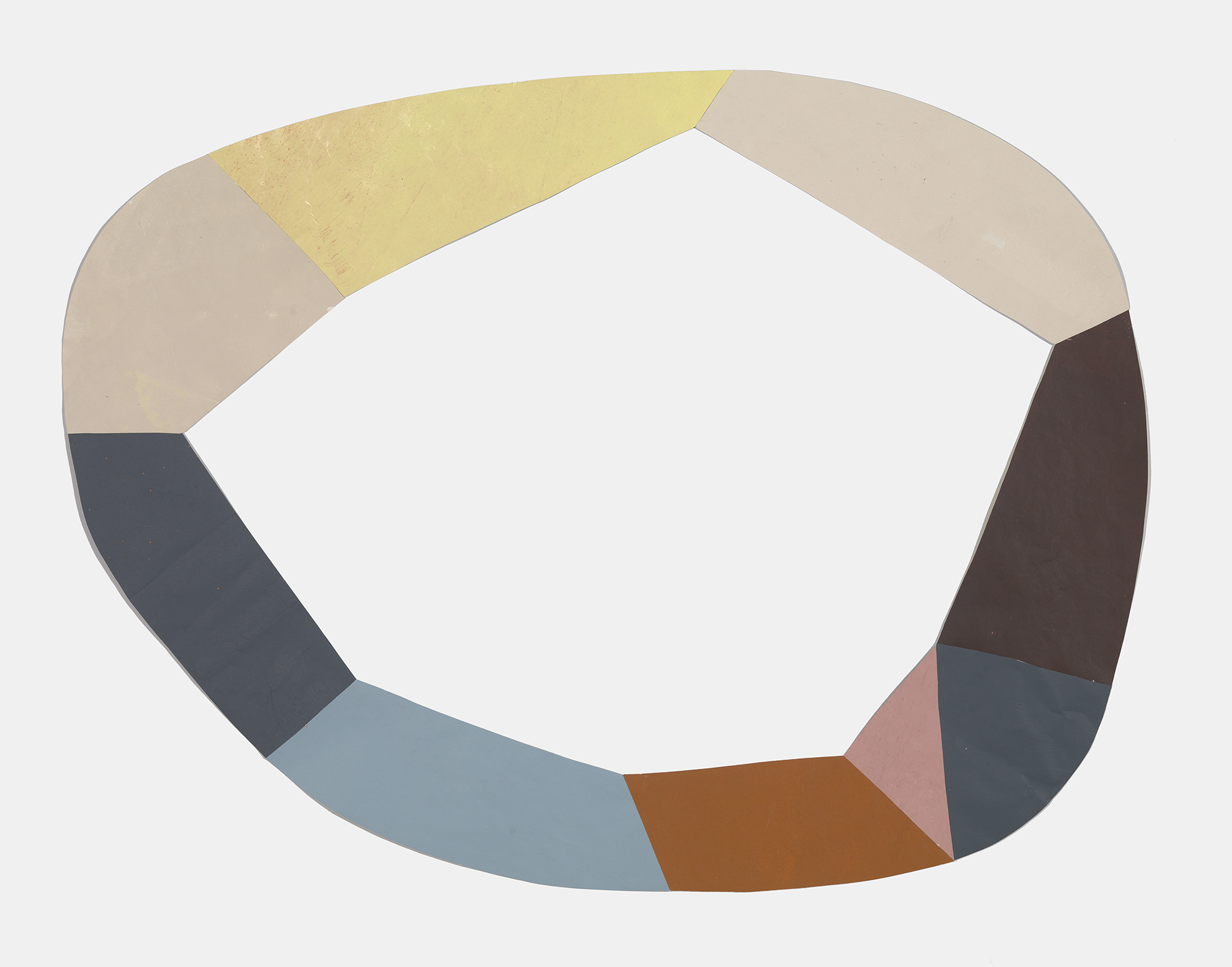   Octagon  latex paint on cut paper 33 x 43 inches 2009 