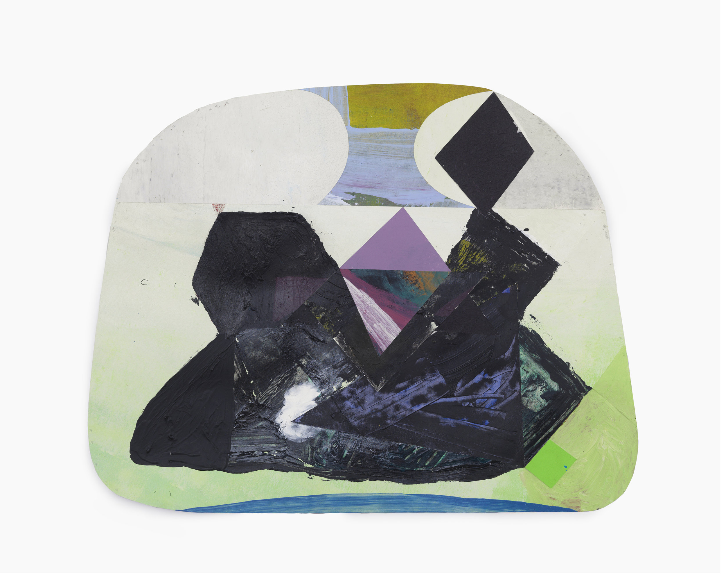   Black Diamond  acrylic on paper 18.5 x 23.5 inches  2013 