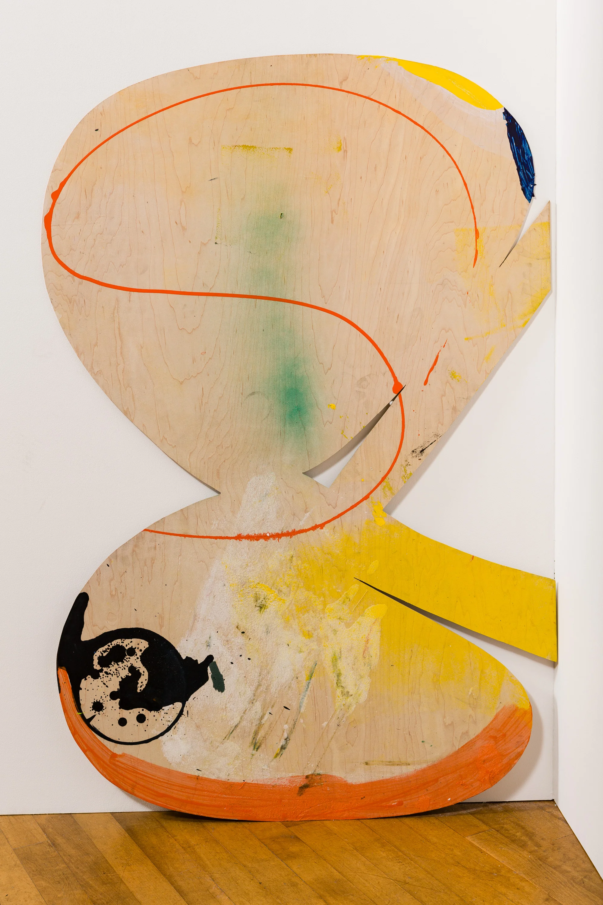   Thin Ampersand  acrylic and wood 49 x 33 x .25 inches 2015 