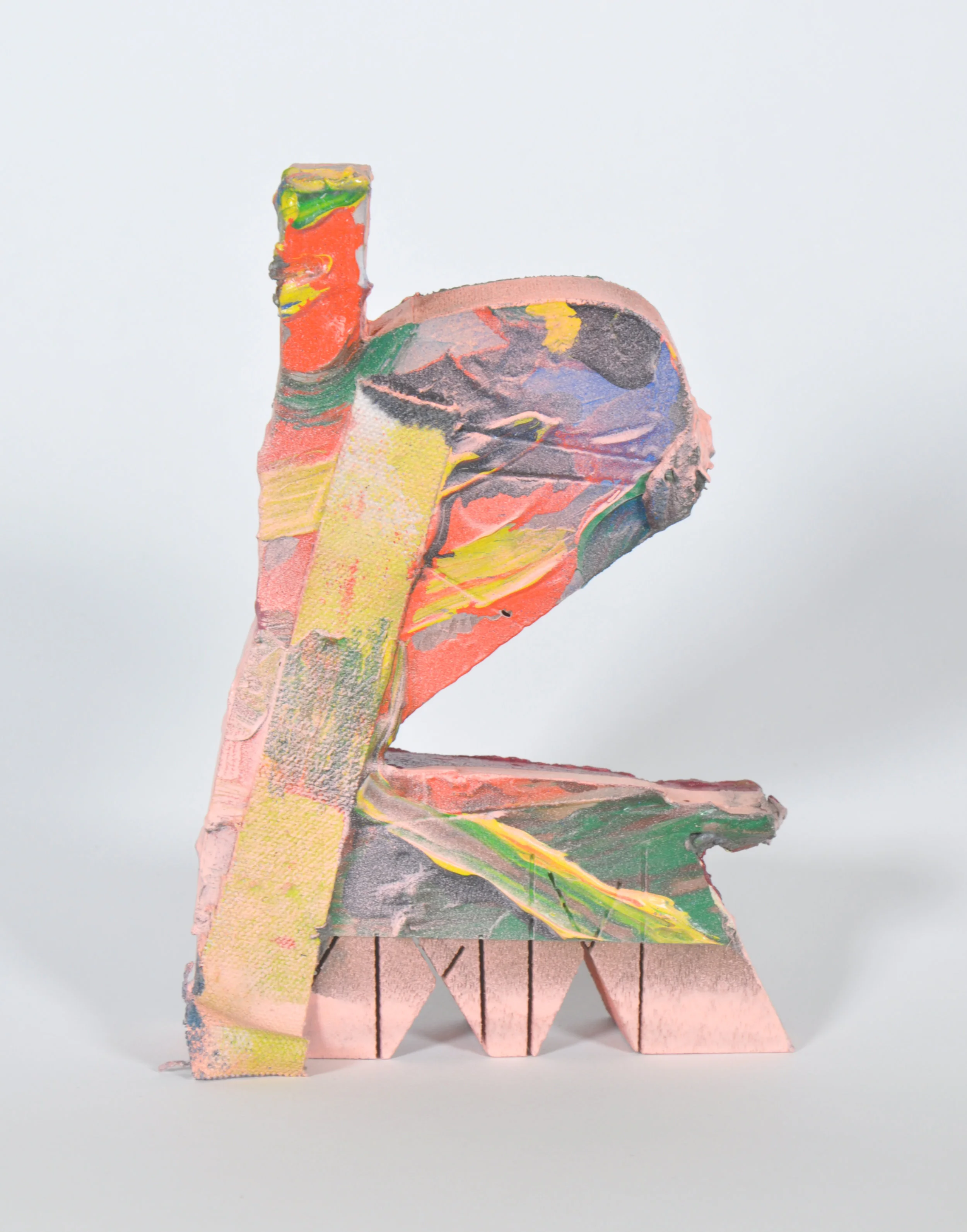   Pink Ampersand  acrylic and wood 7.25 x 5 x 1 inches 2015 