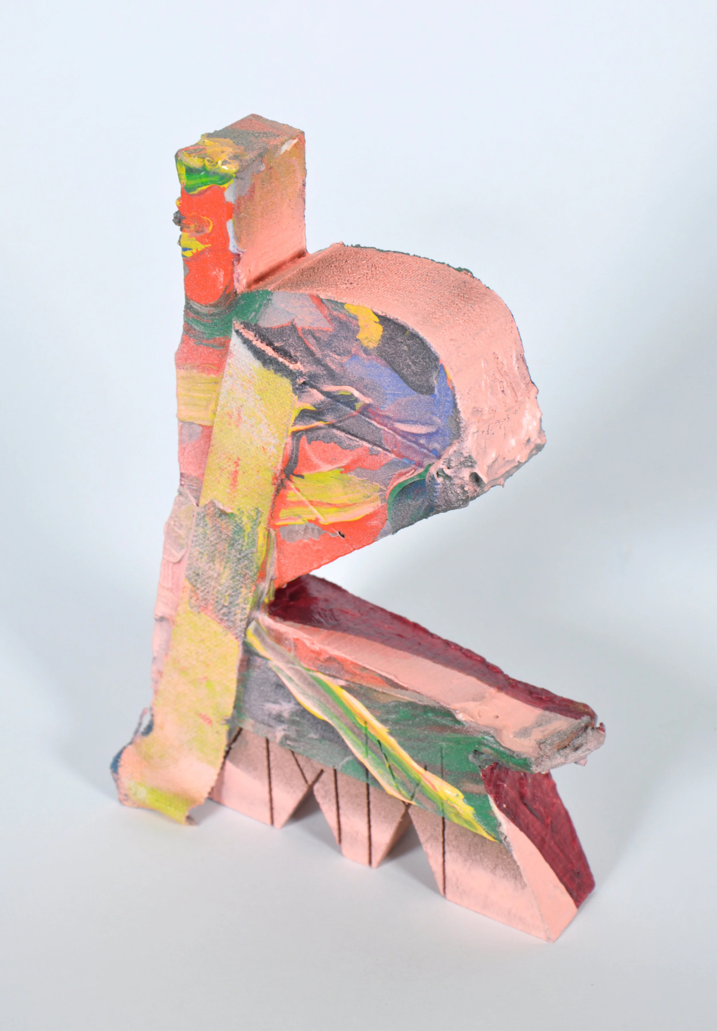   Pink Ampersand  acrylic and wood 7.25 x 5 x 1 inches 2015 