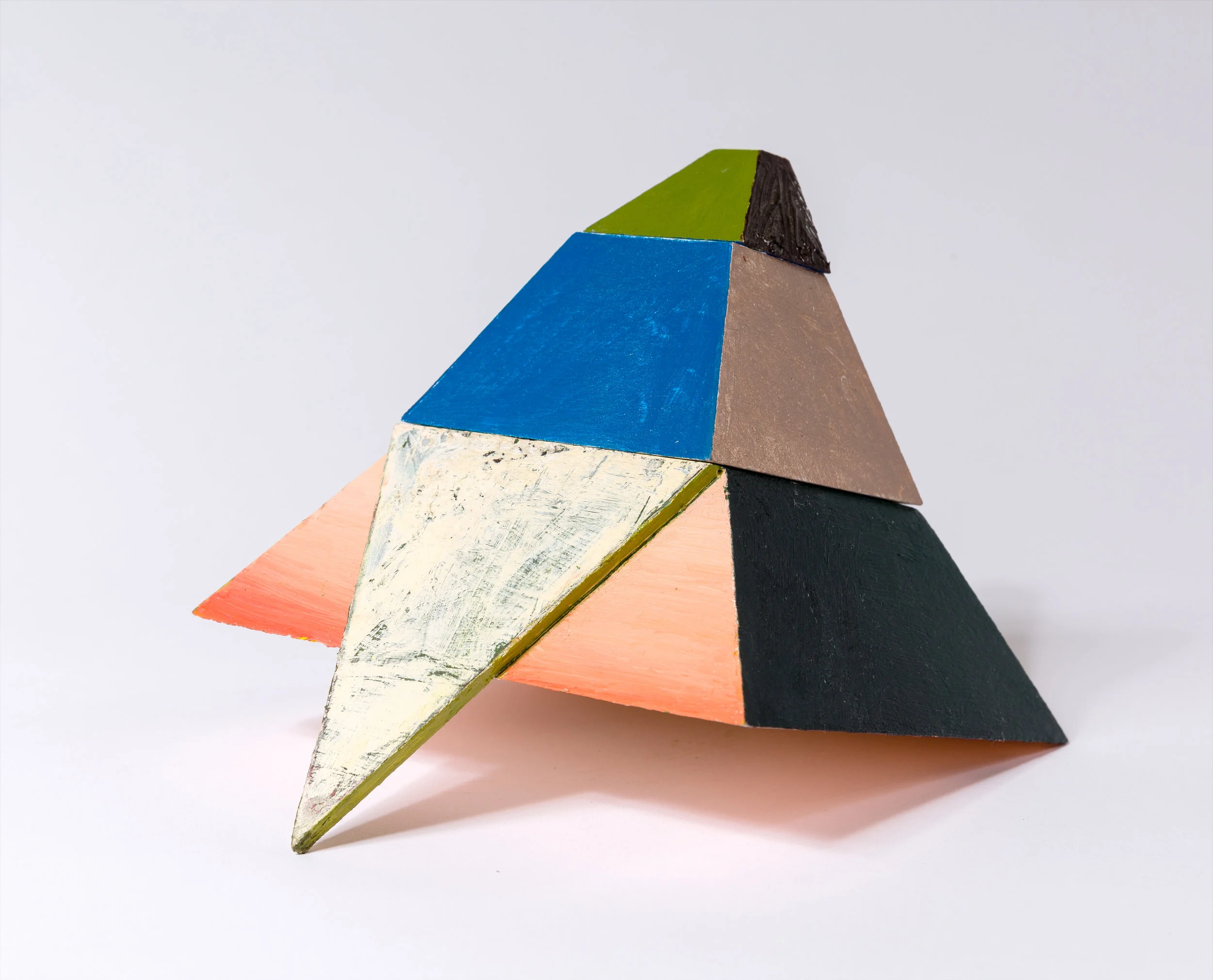   Pyramid  acrylic and wood 5 x 5.5 x 6.5 inches 2015 