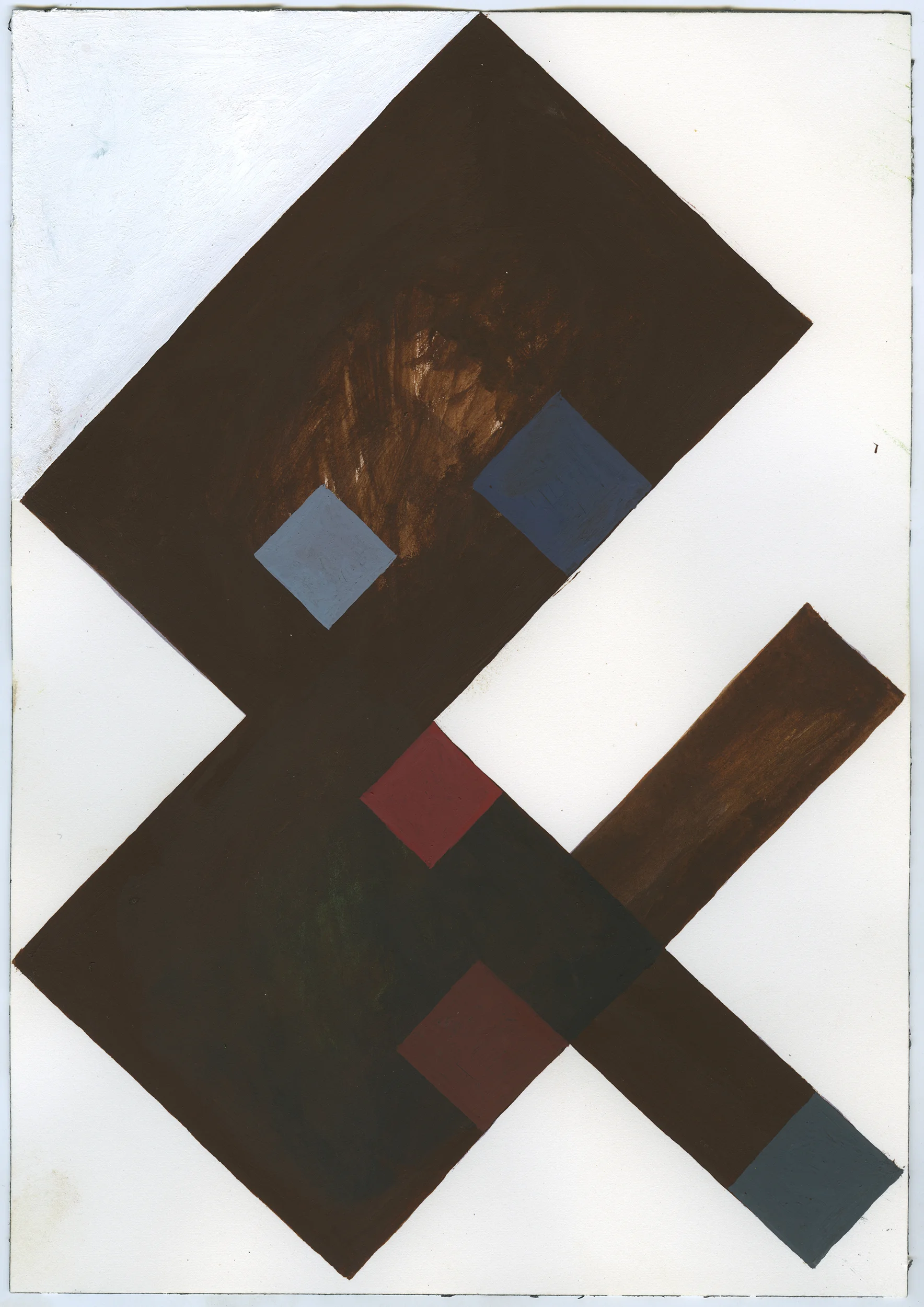   AMP 1  acryla gouache on Arches paper 10.25 x 7.125 inches 2014 