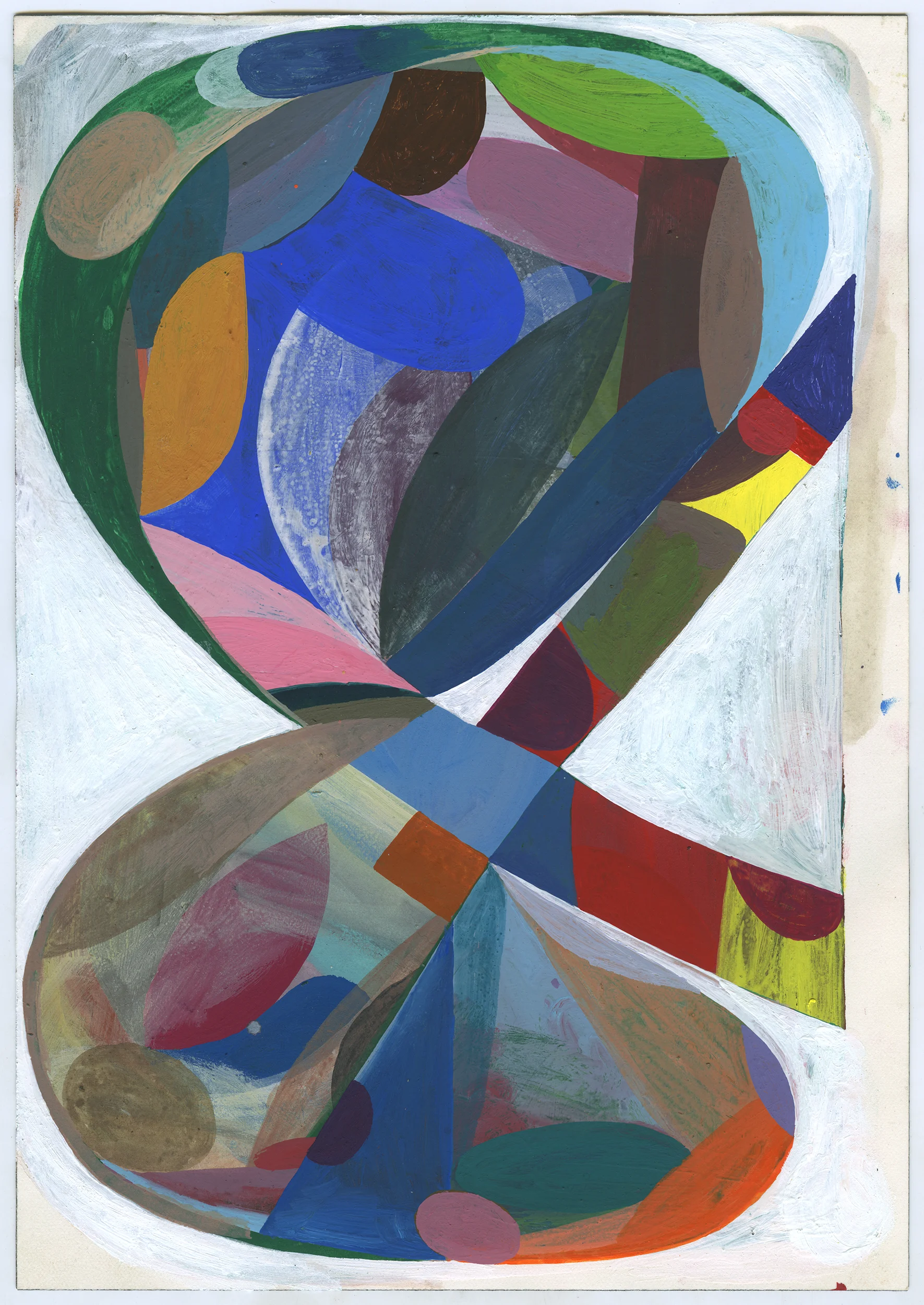   AMP 4  acryla gouache on Arches paper 10.25 x 7.125 inches 2014 