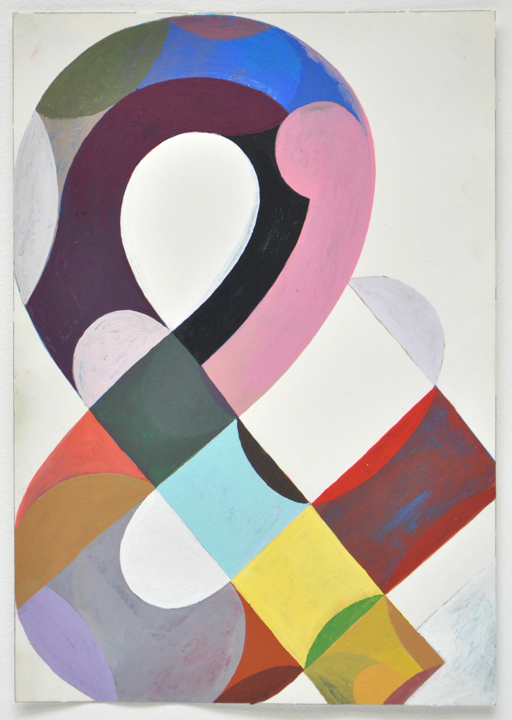   AMP 7  acryla gouache on Arches paper 10.25 x 7.125 inches 2014 