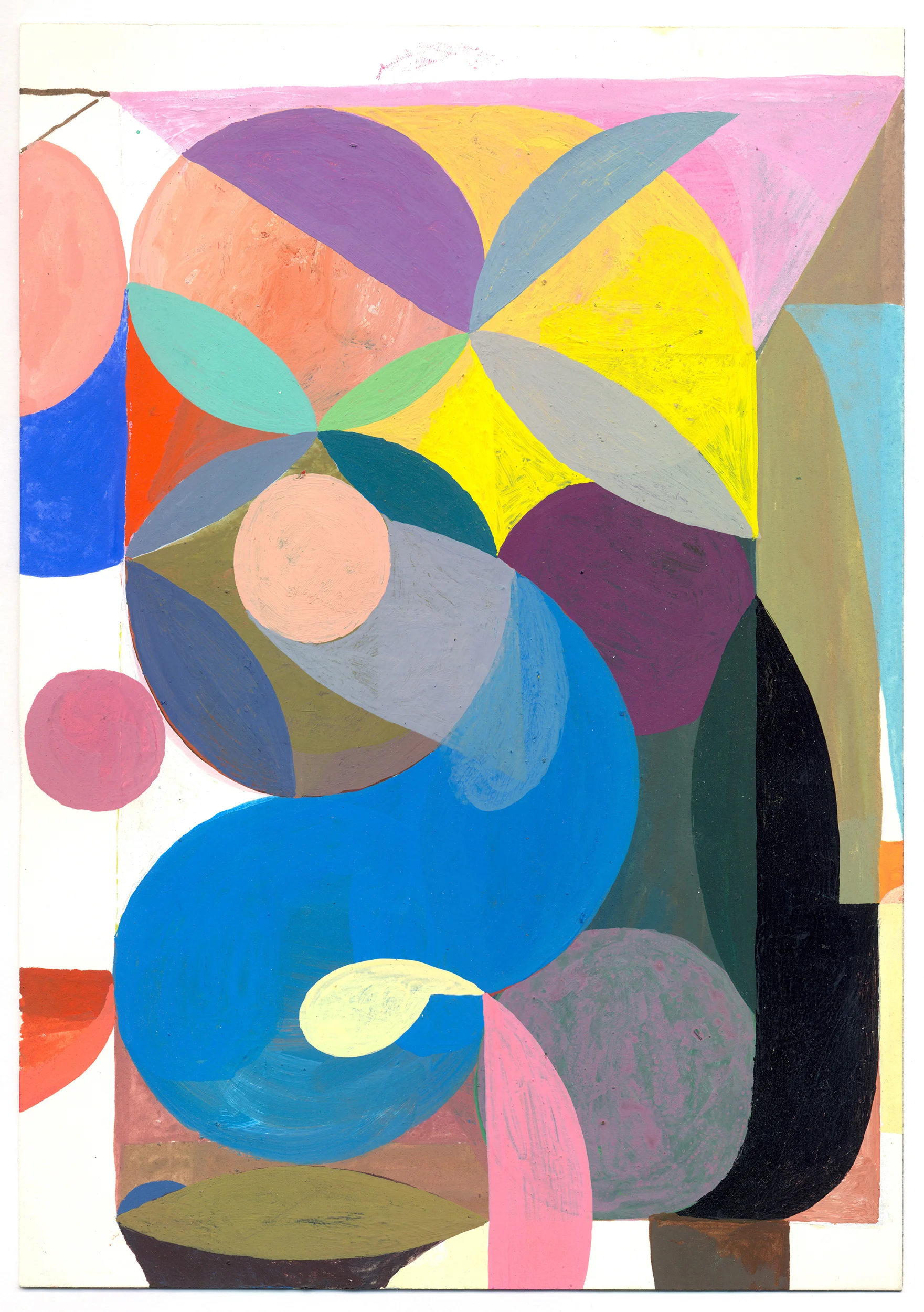   Hot Machine  gouache on Arches paper 10 x 7 inches 2016 