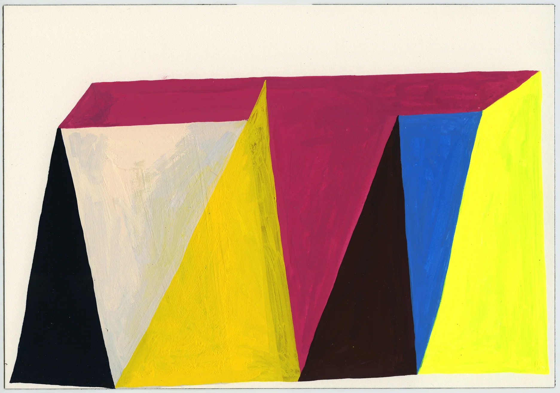   BOS 3  acryla gouache on Arches paper 7 x 10 inches 2011 