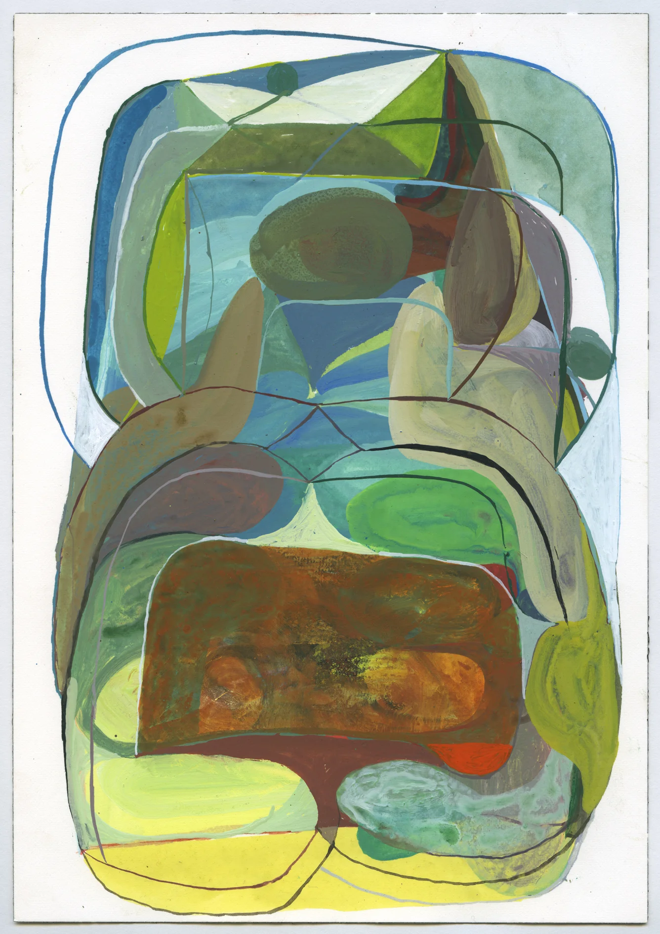   SAN 2  gouache on arches 10 x 7 inches 2012 