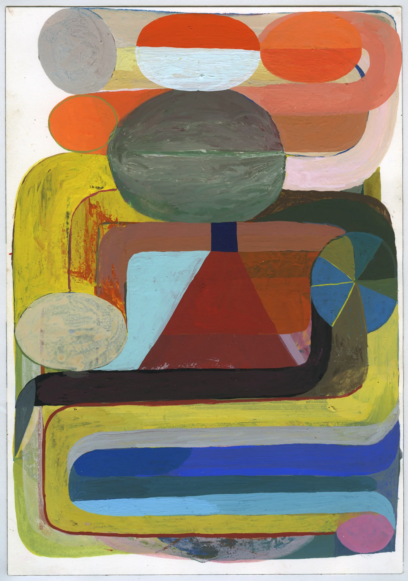   SAN 5  gouache on arches 10 x 7 inches 2013 