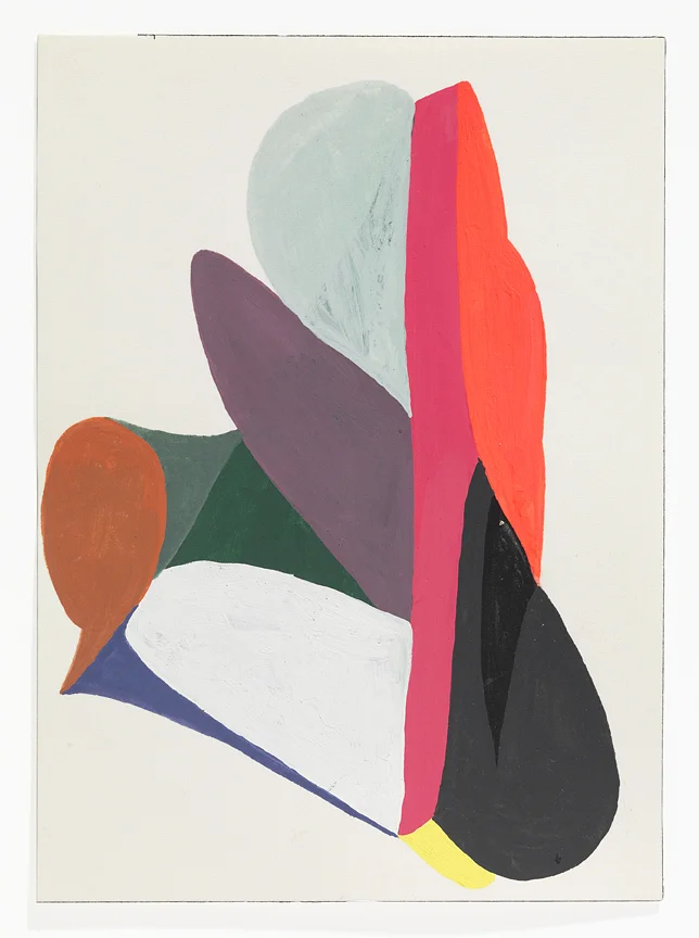   SKOW 6  acryla gouache on Arches paper 7 x 5 inches 2010 