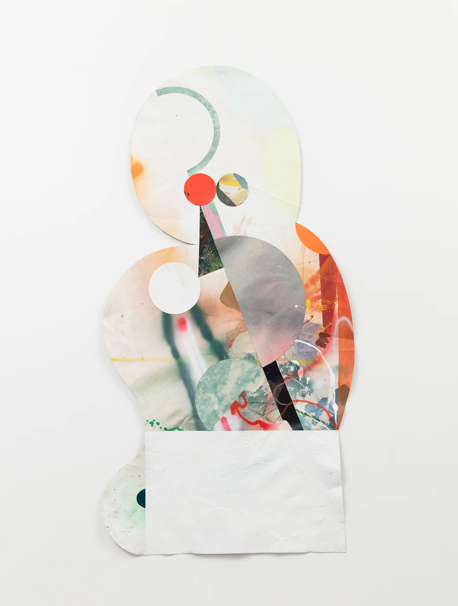   Potato  acrylic on canvas, jute, paper and muslin 62 x 32 inches 2017 