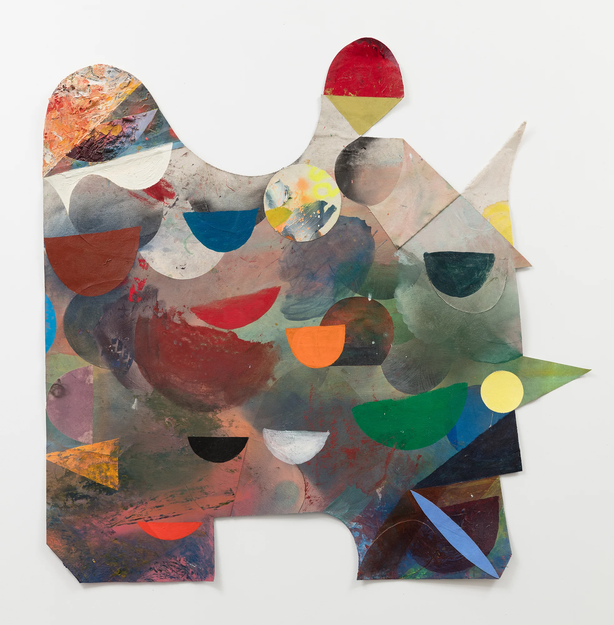   Rainbow  acrylic on canvas, paper and foam 2017 