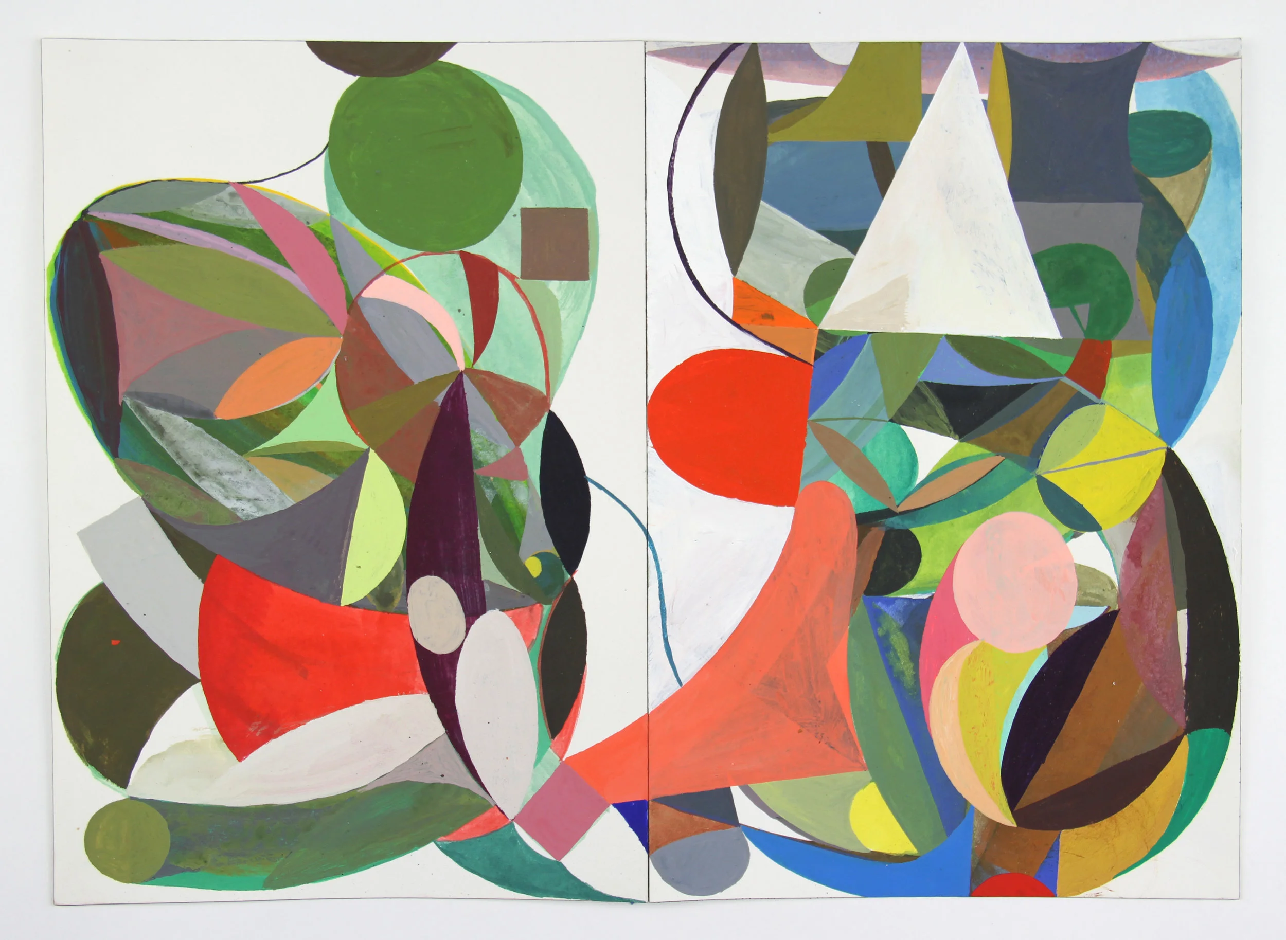   Red Axe  gouache on paper 10 x 14 inches 2017 