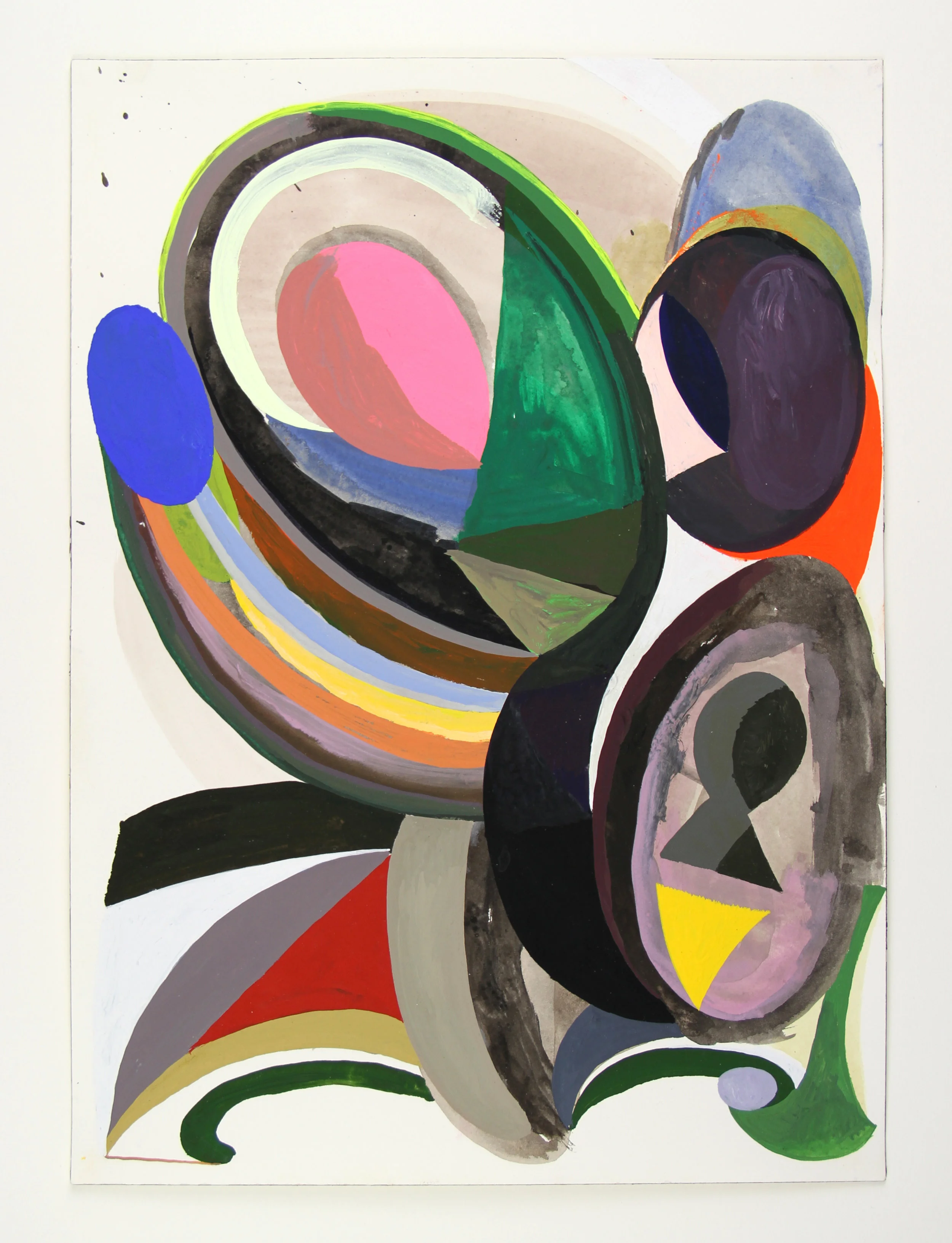   Keyhole  gouache on paper 14 x 10 inches 2017 