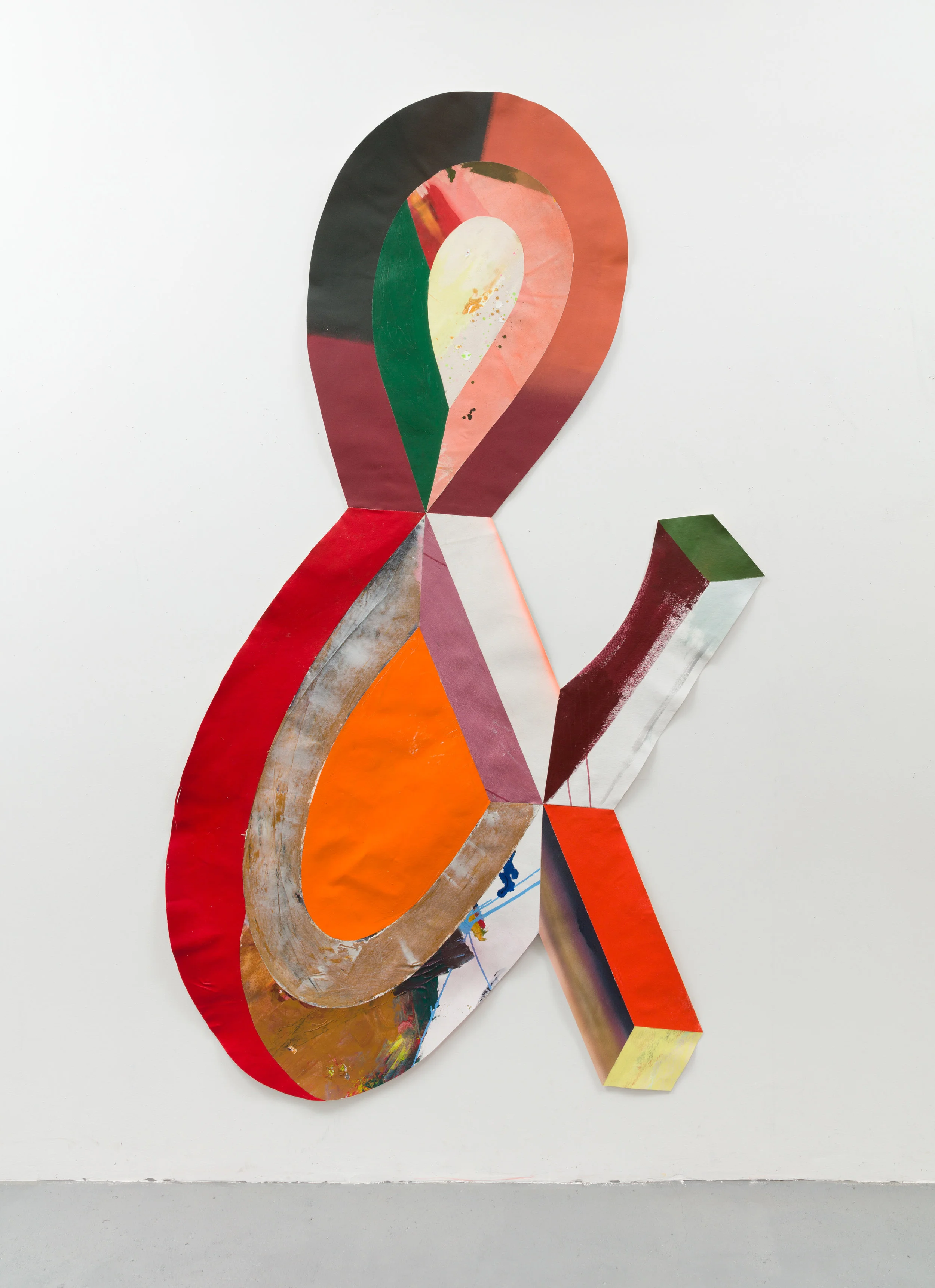   Ampersand  acrylic on canvas 93 x 56 inches 2018 