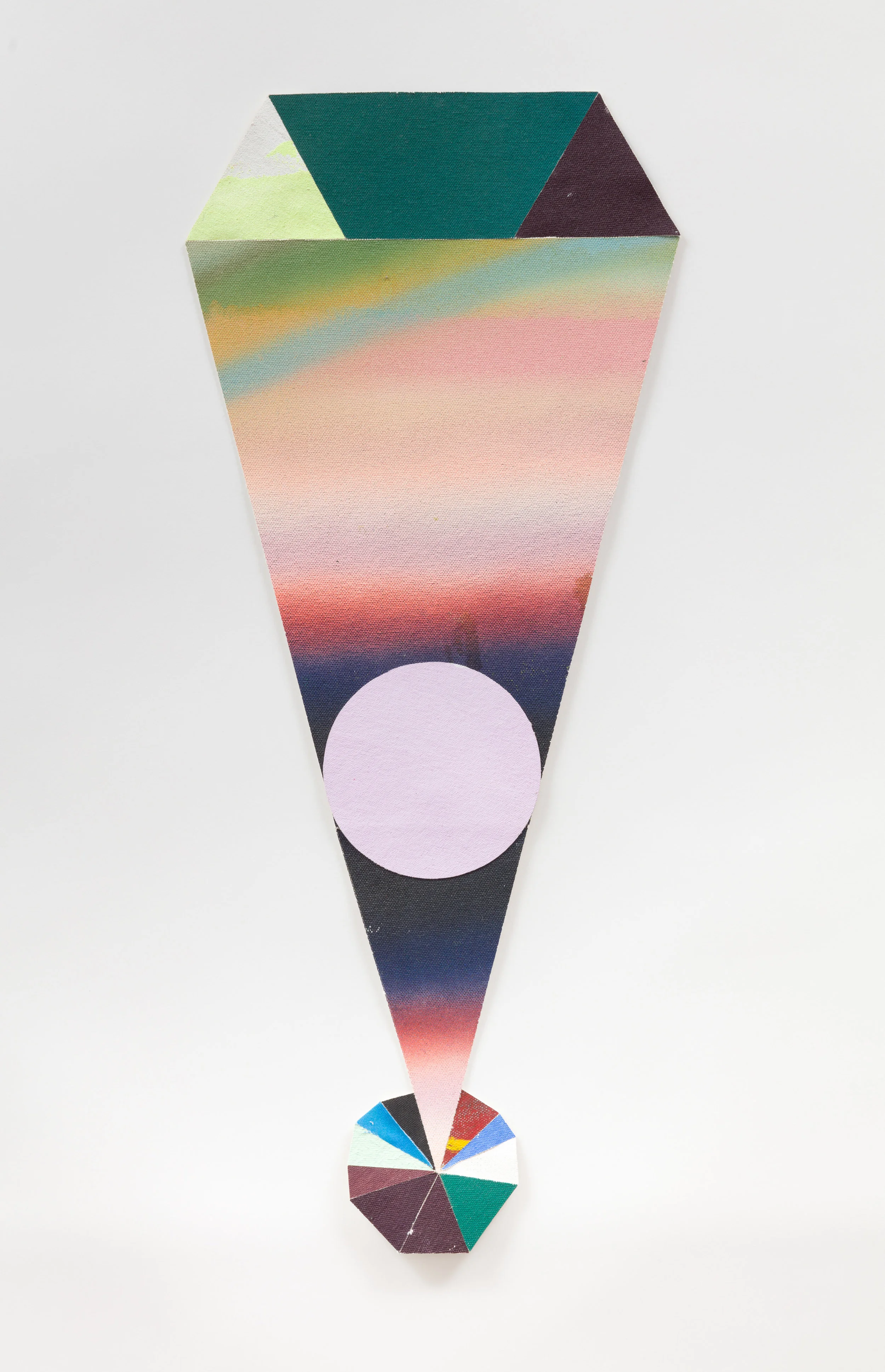   Crystal  acrylic on canvas 24 x 12 inches 2018 