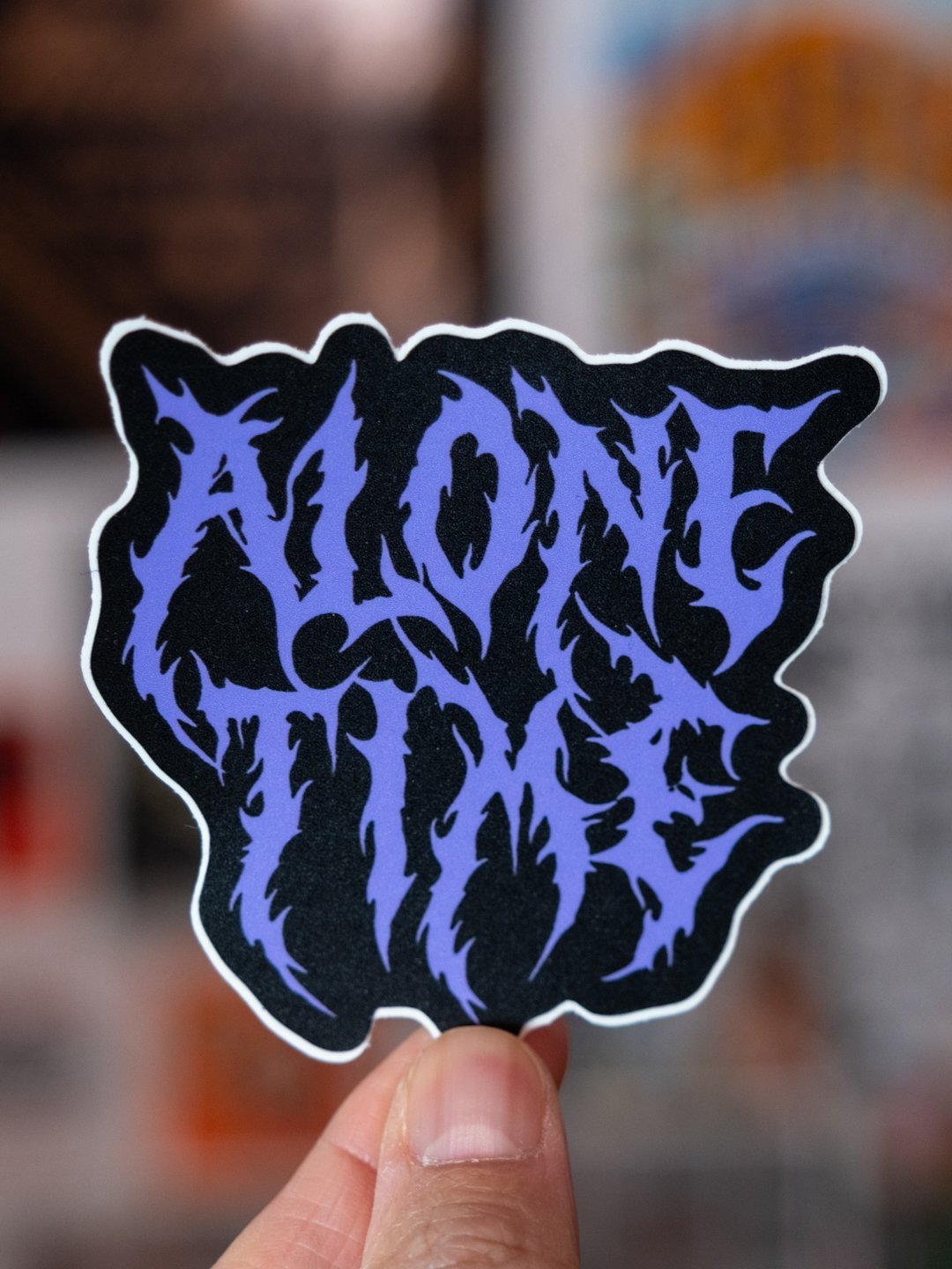 Alone Time Black Metal - Sticker