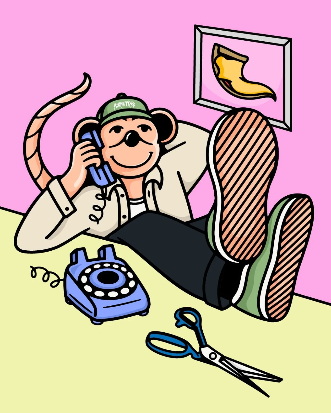 TGIF He (art rat) is back but can not be reached lol 🍕🍕🍕