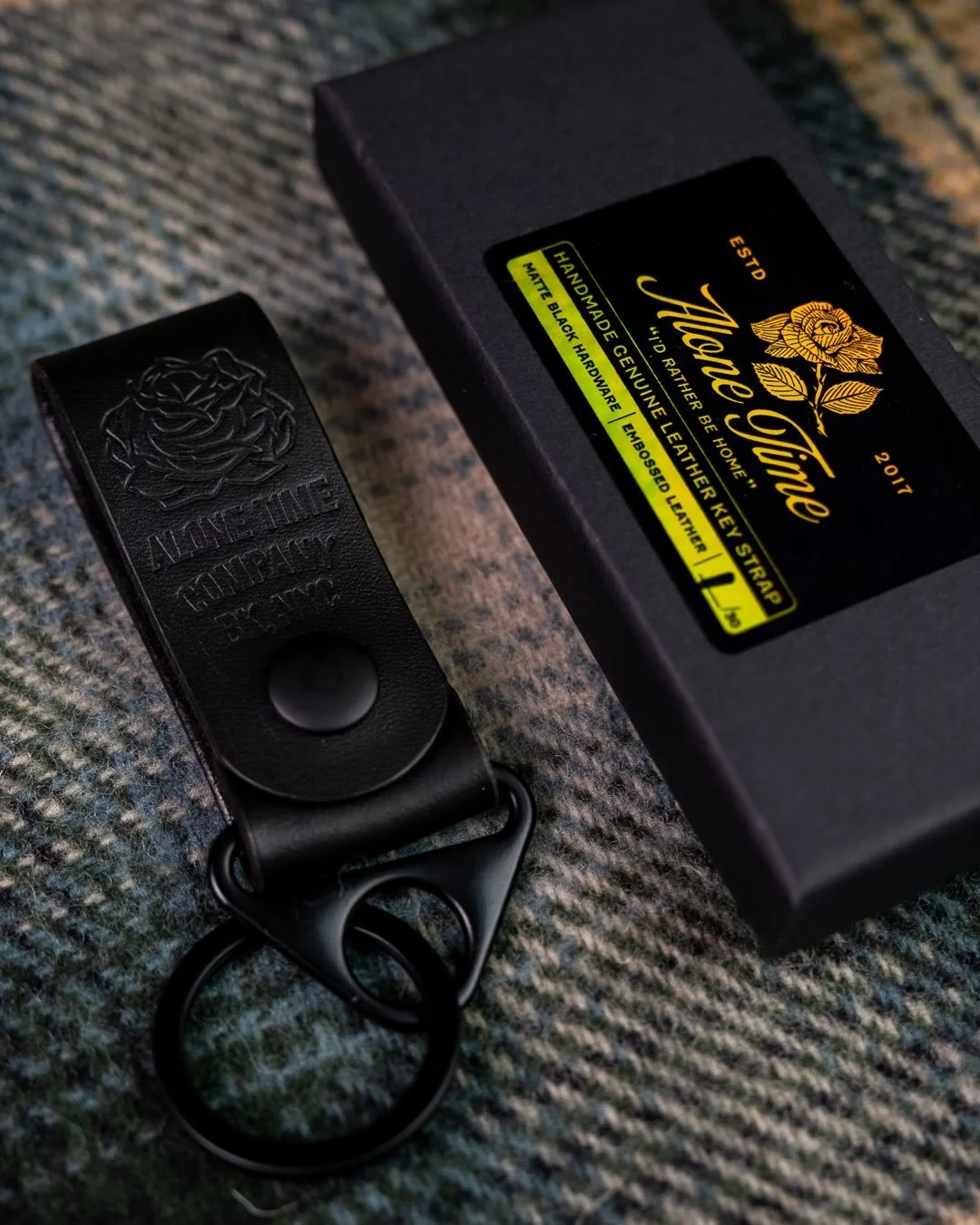 New! Handmade and embossed genuine leather key strap with matte black snap button and hardware. Thank you to my friend Kayleena aka @wracklineleatherware for making these for me!
⠀
I&rsquo;ve been wearing this on my belt for a couple of months now an