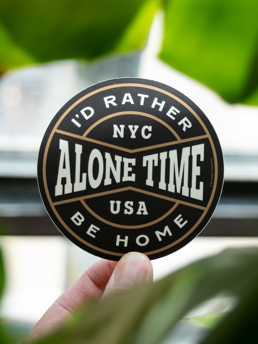 Rather Be Home - Circle Badge - Sticker
