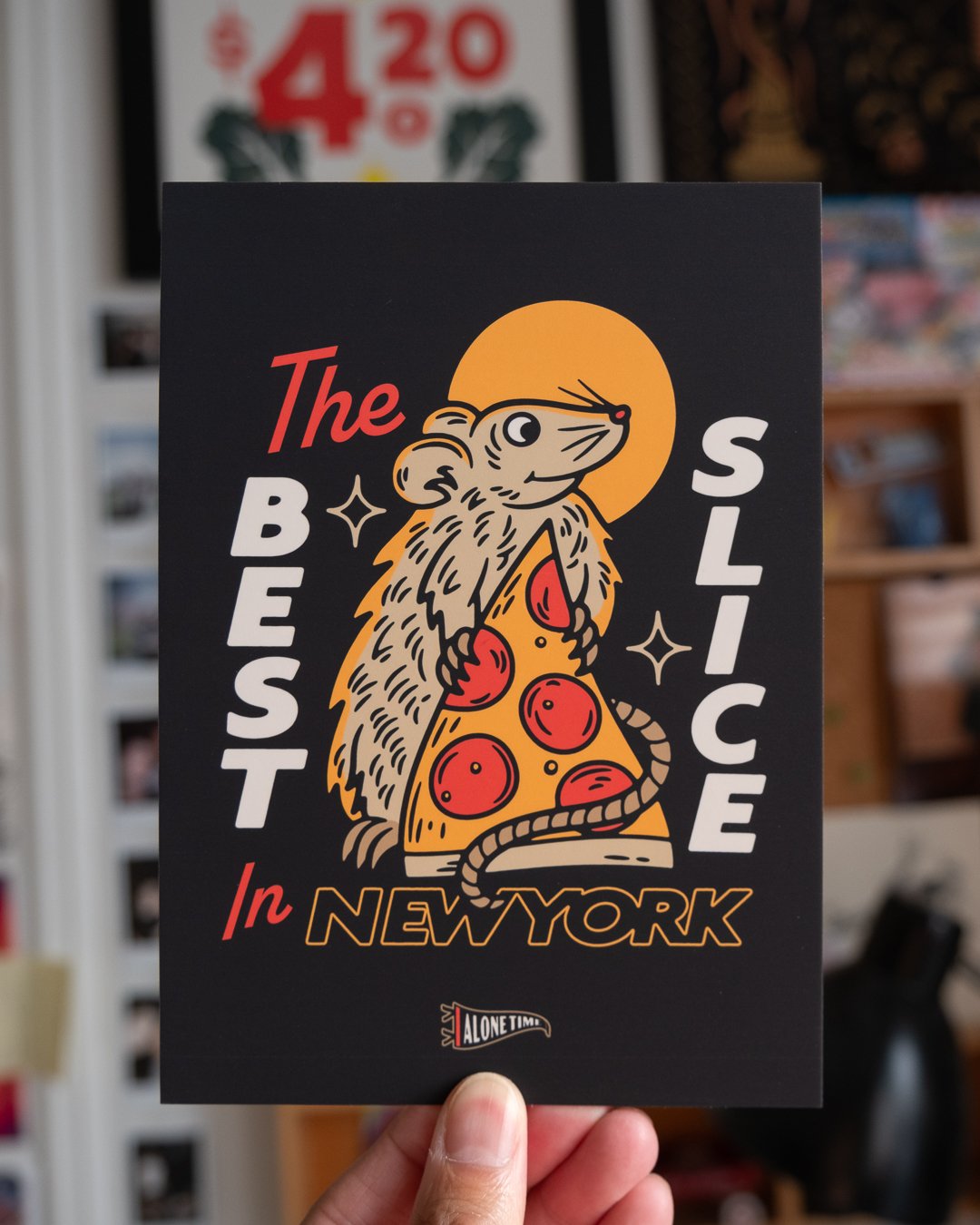 Pizza Rat - 5"x7" - Miniprint