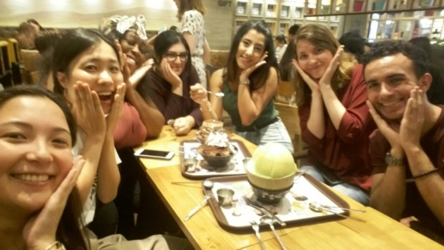 Sylvie and Sylvain's Farewell Party at Sulbing (Bingsu!)