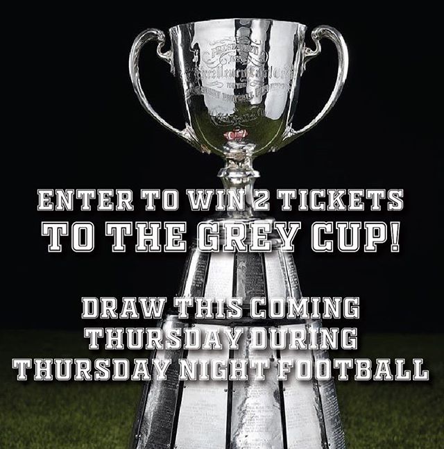 We want to show our customers how much we appreciate them so come down this Thursday for you chance to win 2 tickets to the Grey Cup! 🏈 #nfl #greycup #footballtime #yycgiveaway #yycnow