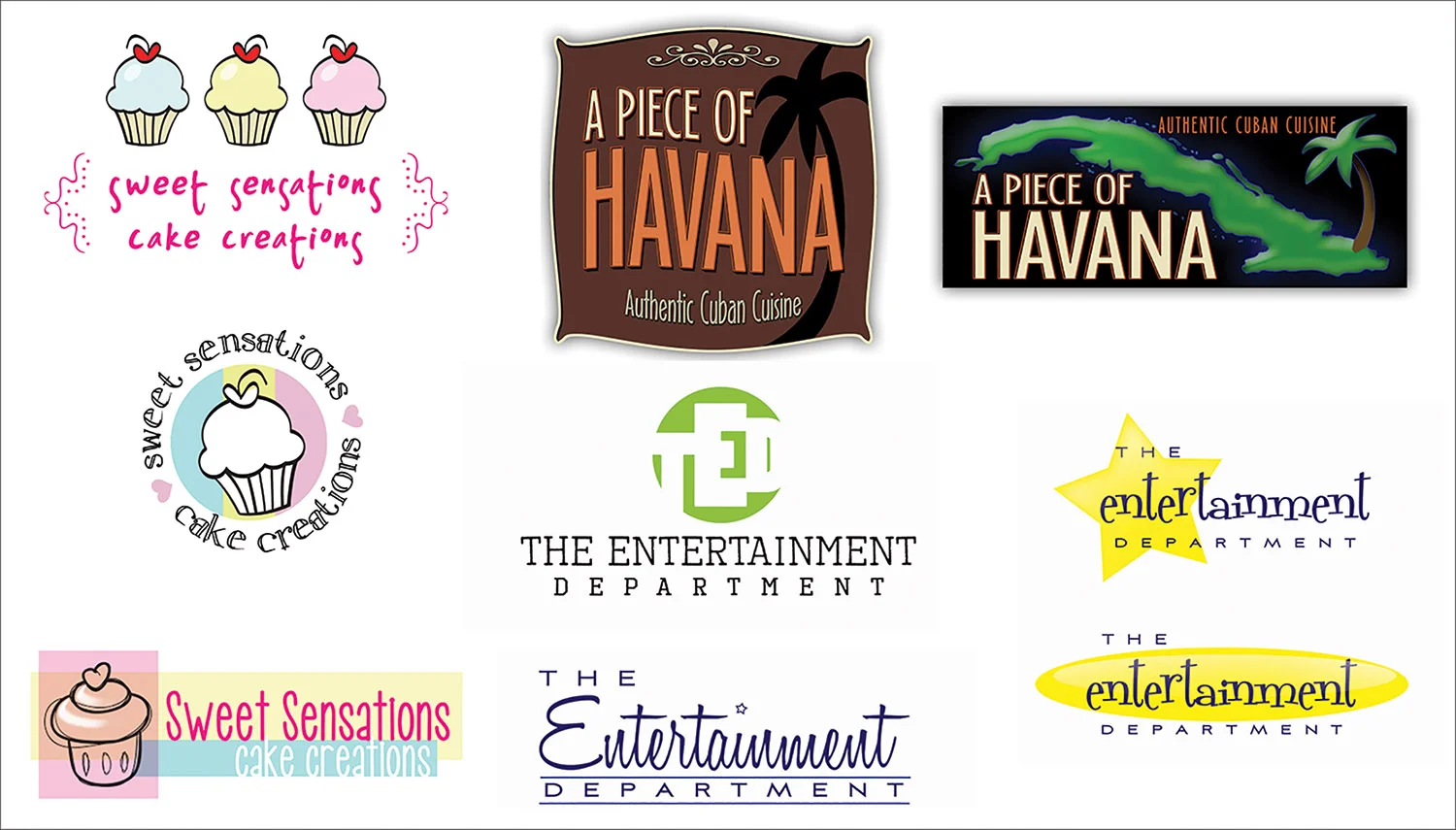 Various logo designs.