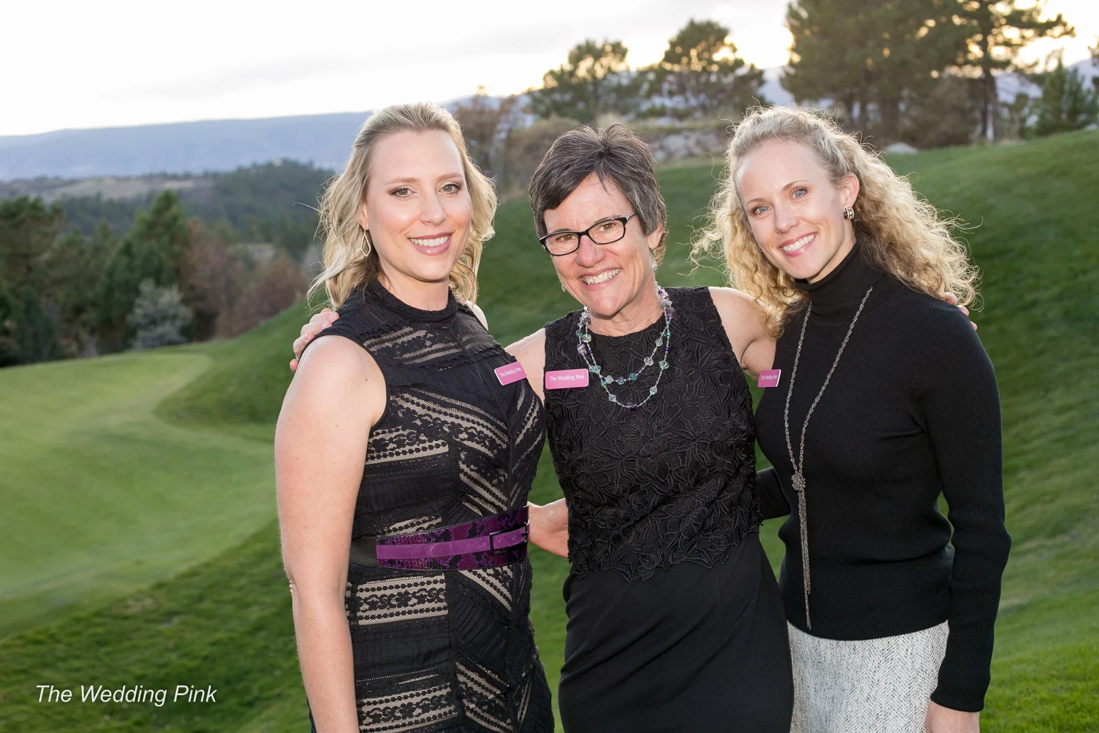 Melissa, Cheryl and Ann at the 2018 Wedding Pink