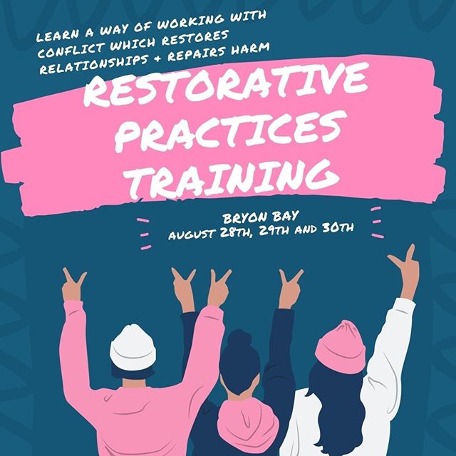 Build stronger, more connected communities by learning practical skills that consistently produce positive outcomes in a wide variety of settings by managing relationships and increasing empathy. Register here www.cvent.com/d/06qbk8
All three days $979. More information www.restorativejourneys.com.au
#youngpeoplematter #restorativepractices #restorativejourneys
