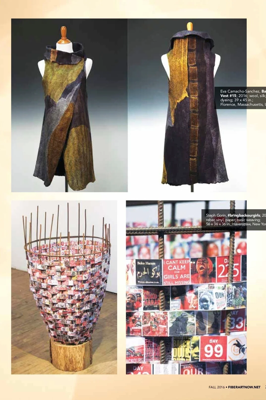 FIBER ART NOW MAGAZINE - FALL 2017